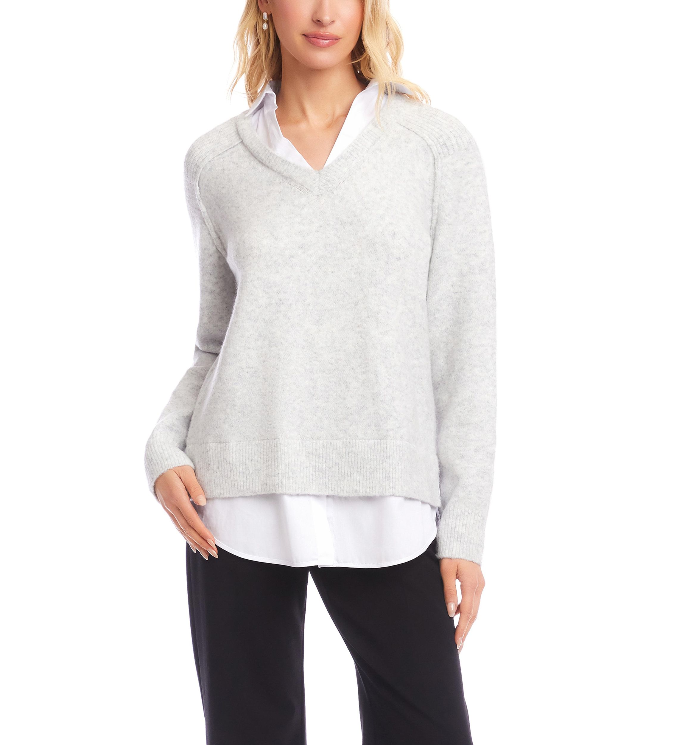 Womens Layered Sweater