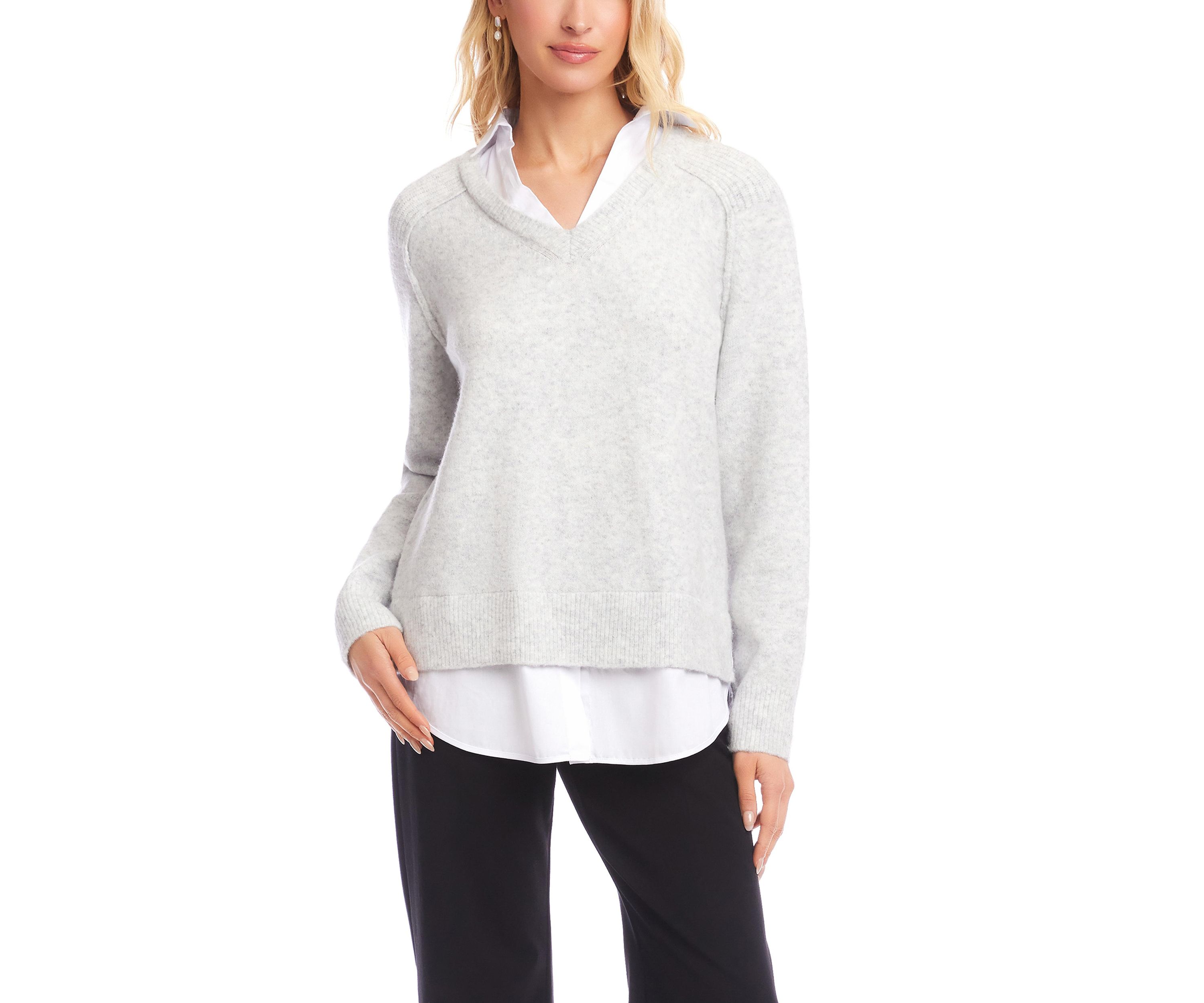 Womens Layered Sweater