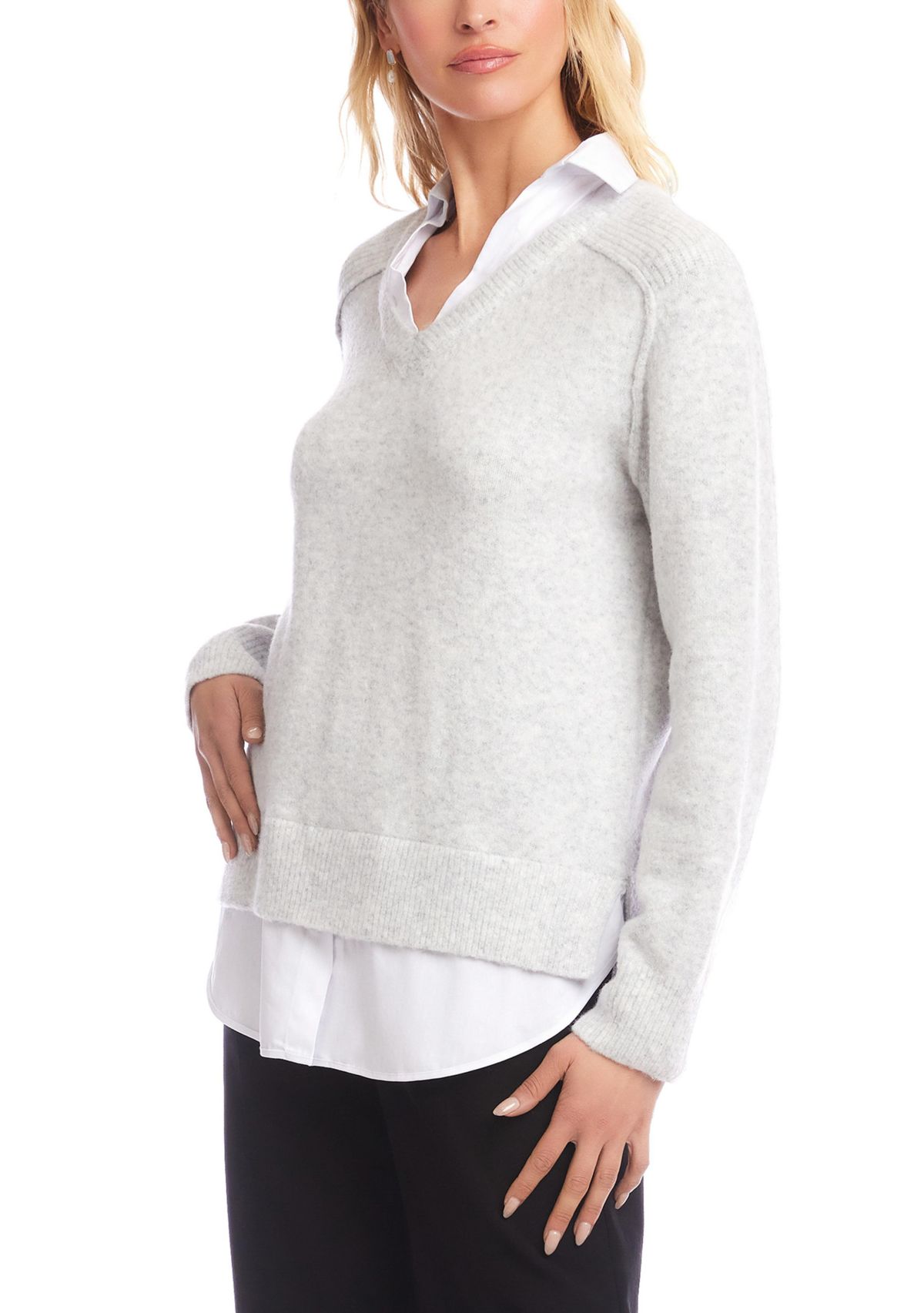Womens Layered Sweater