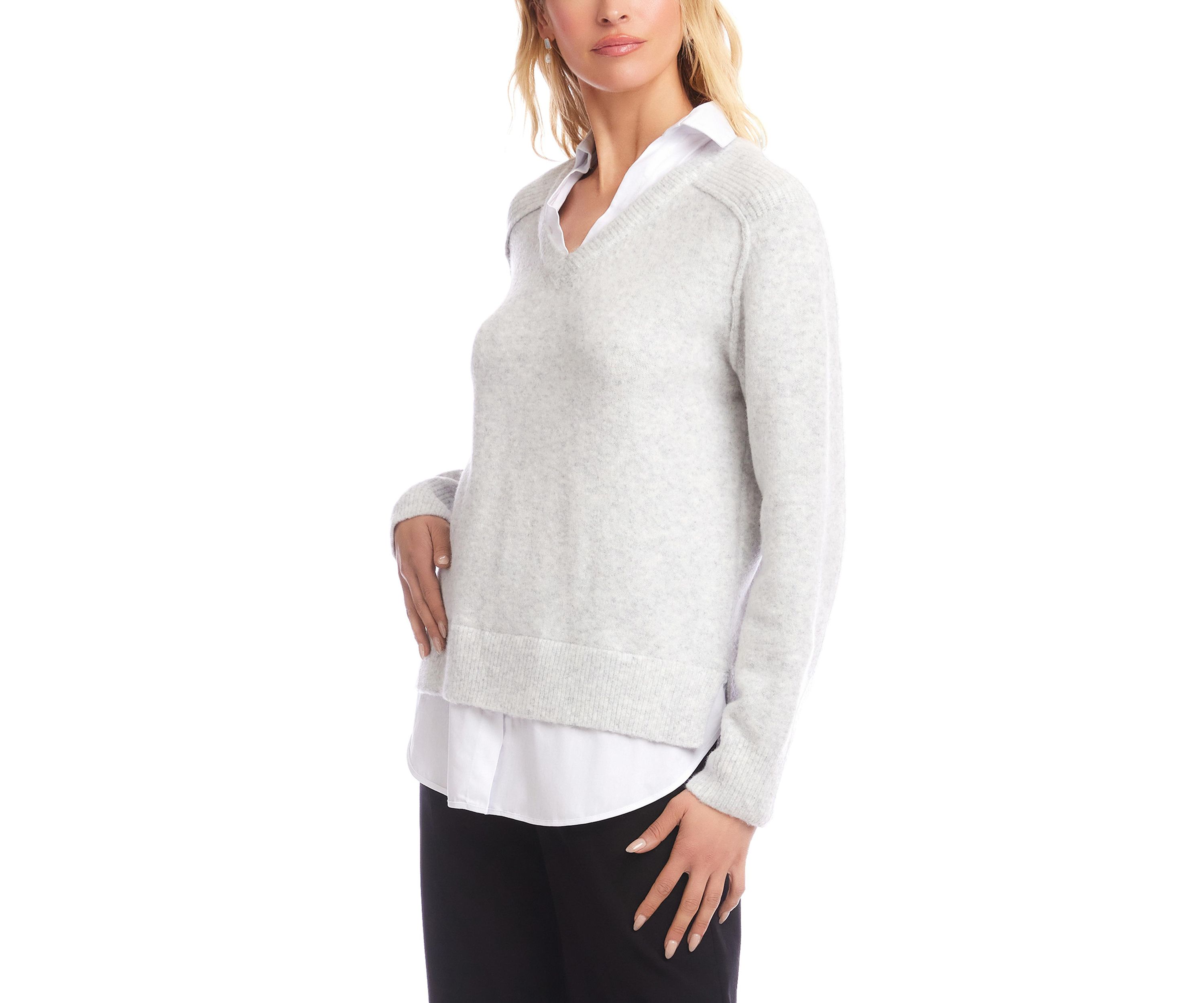 Womens Layered Sweater