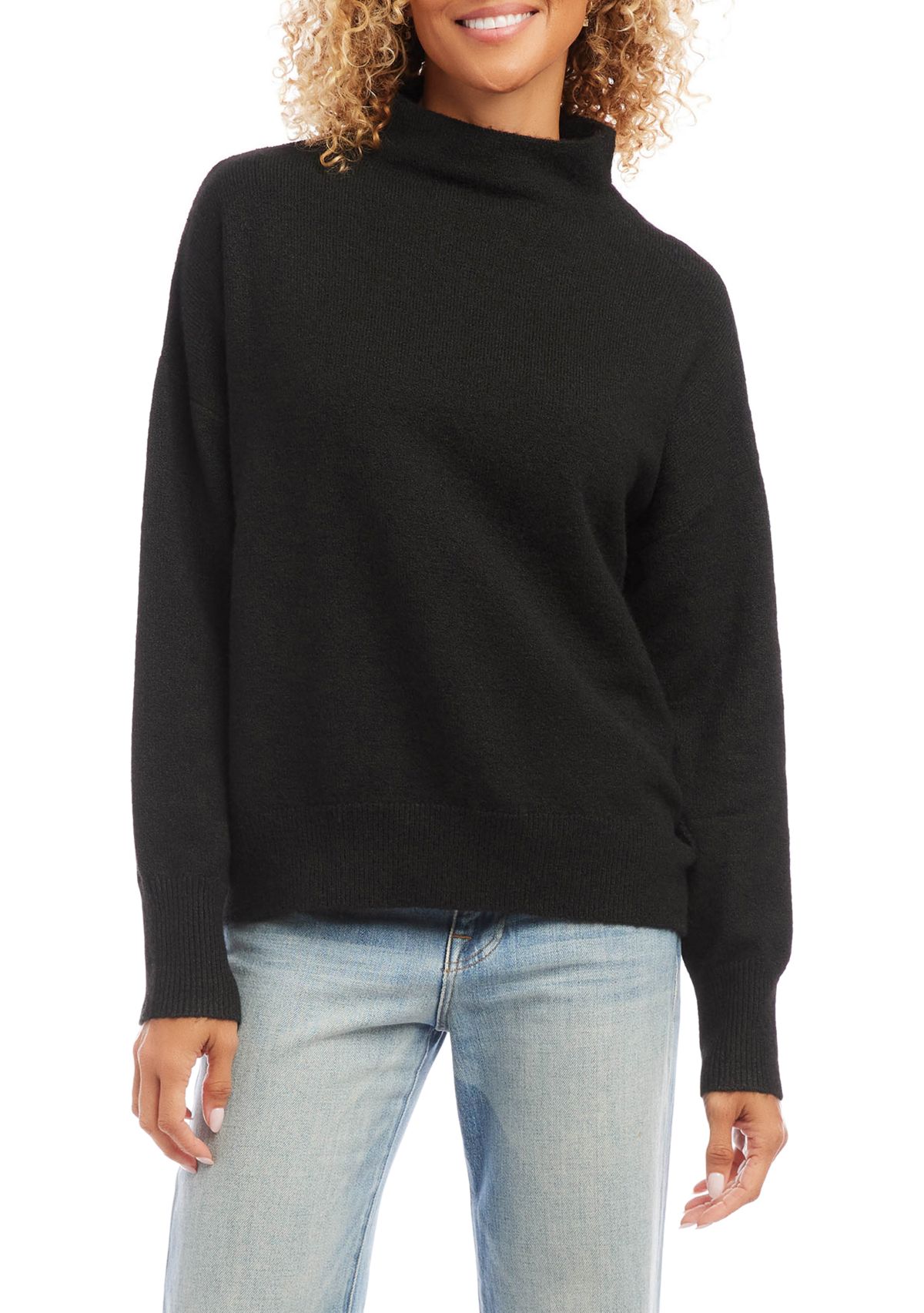Petite Mock Neck Sweater
