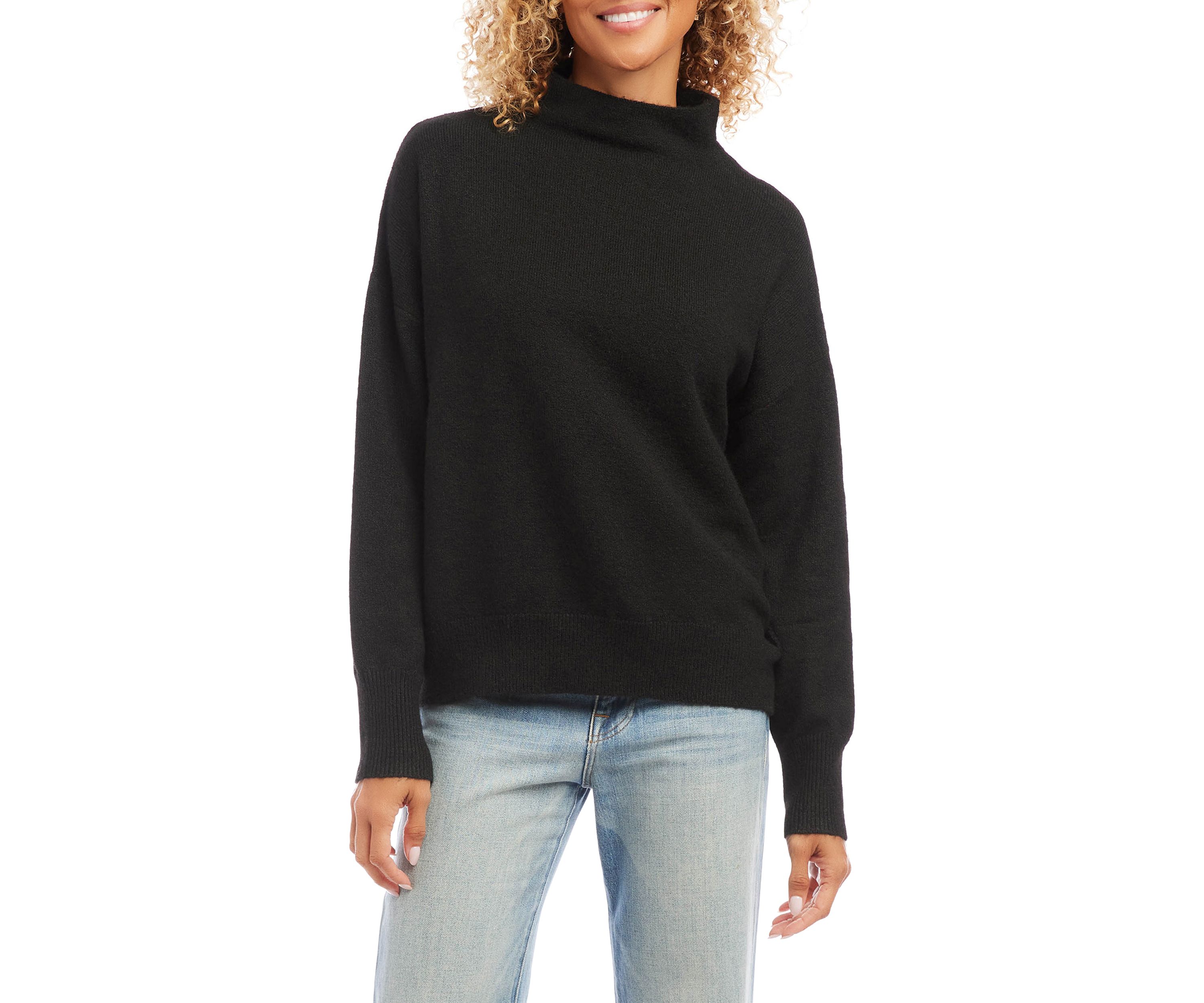 Petite Mock Neck Sweater