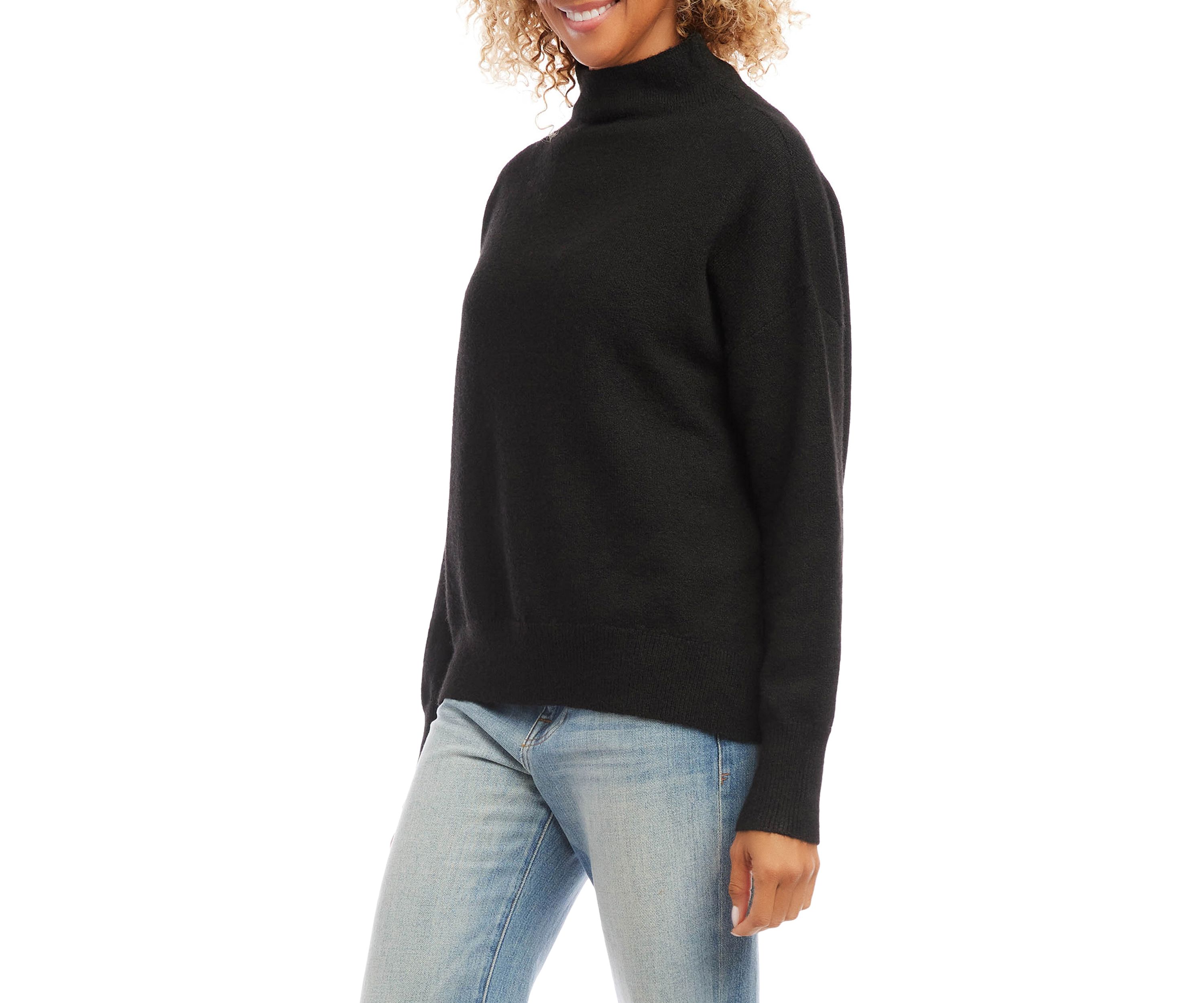 Petite Mock Neck Sweater