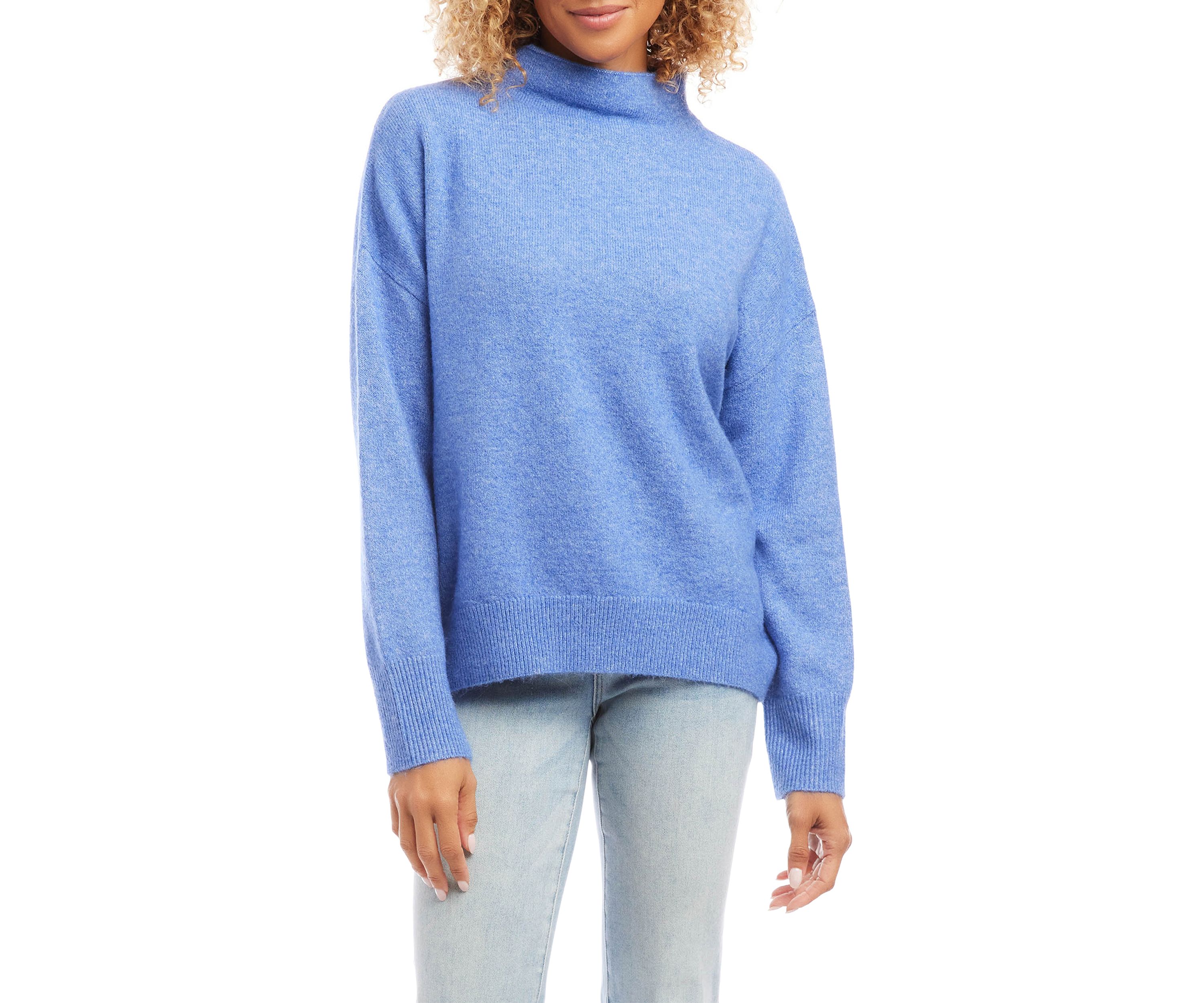 Womens Mock Neck Sweater