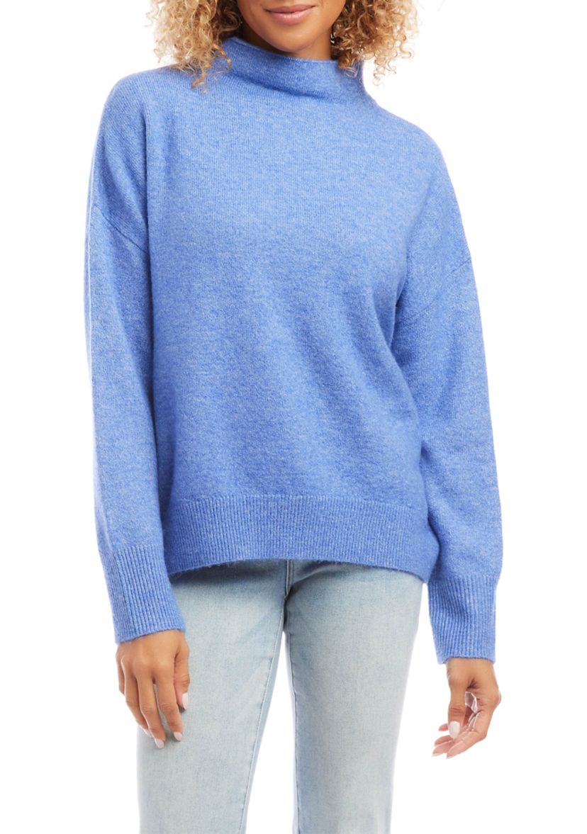 Womens Mock Neck Sweater