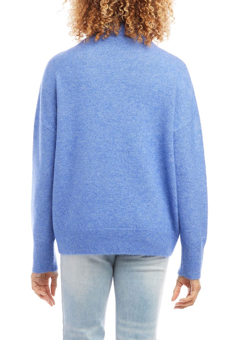 Womens Mock Neck Sweater