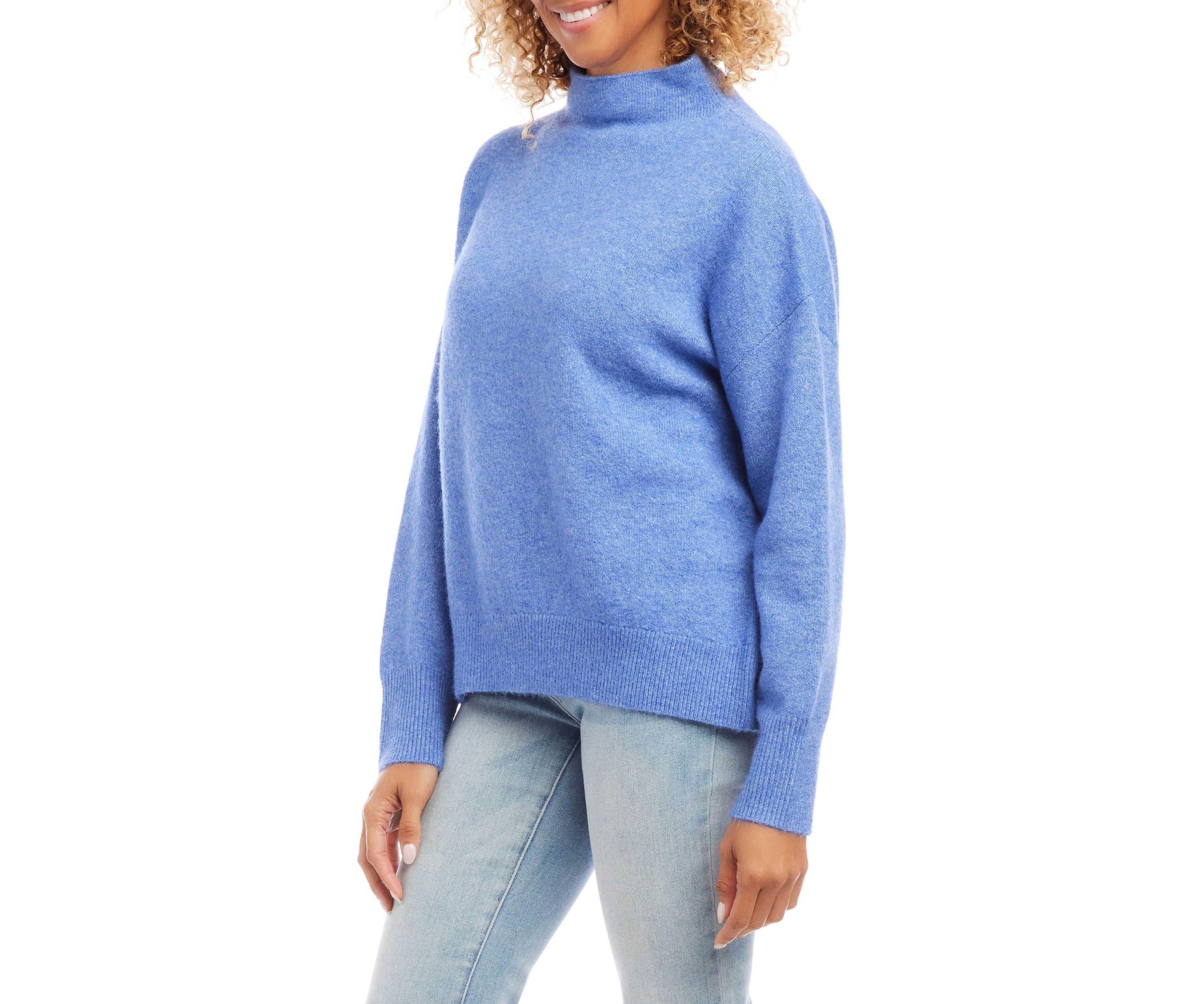 Womens Mock Neck Sweater