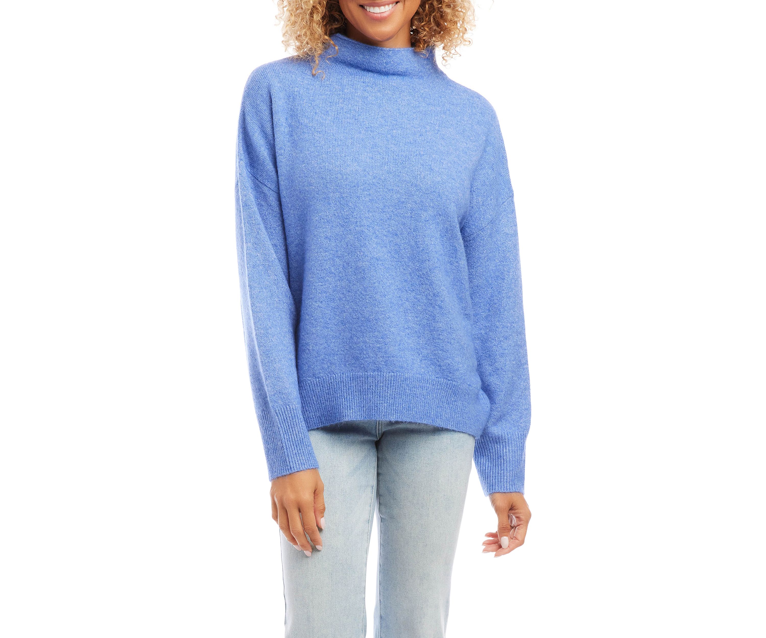 Womens Mock Neck Sweater