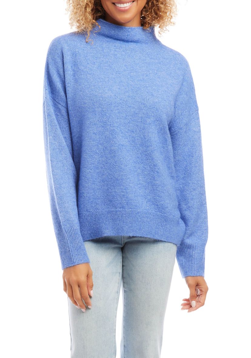 Womens Mock Neck Sweater