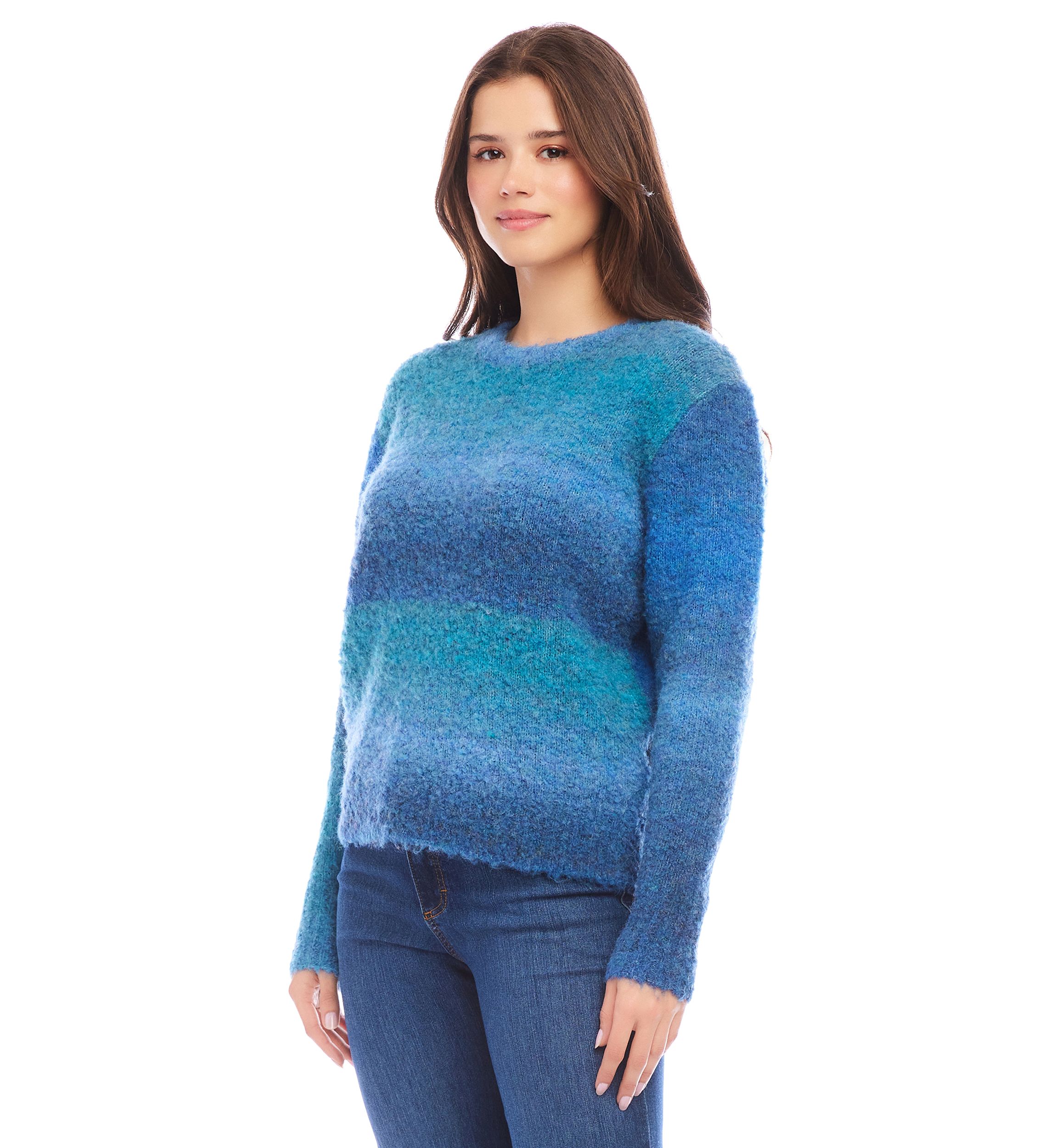 Petite Ombré Boucle Sweater