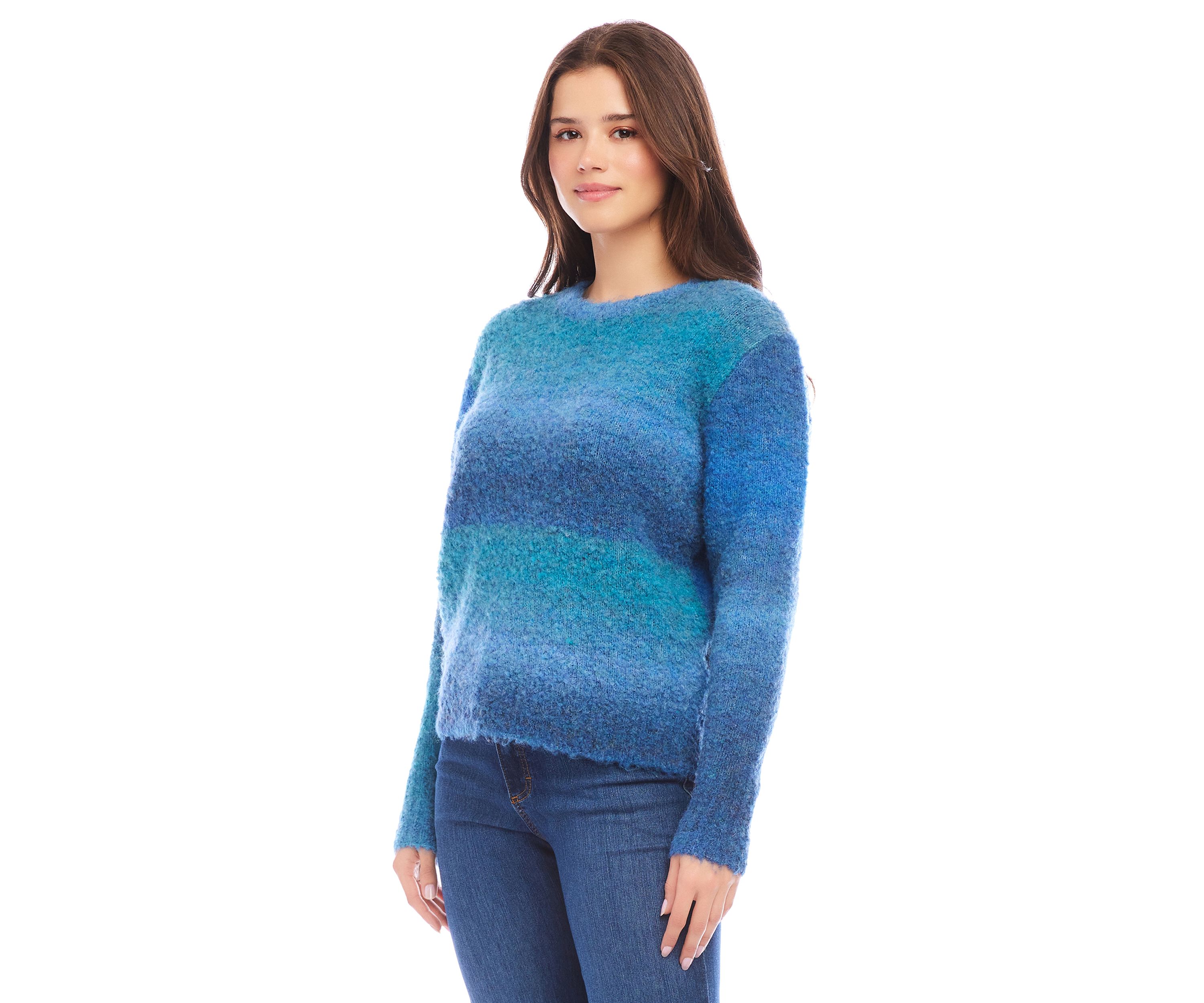 Petite Ombré Boucle Sweater