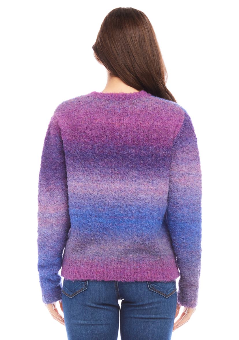 Womens Ombré Boucle Sweater