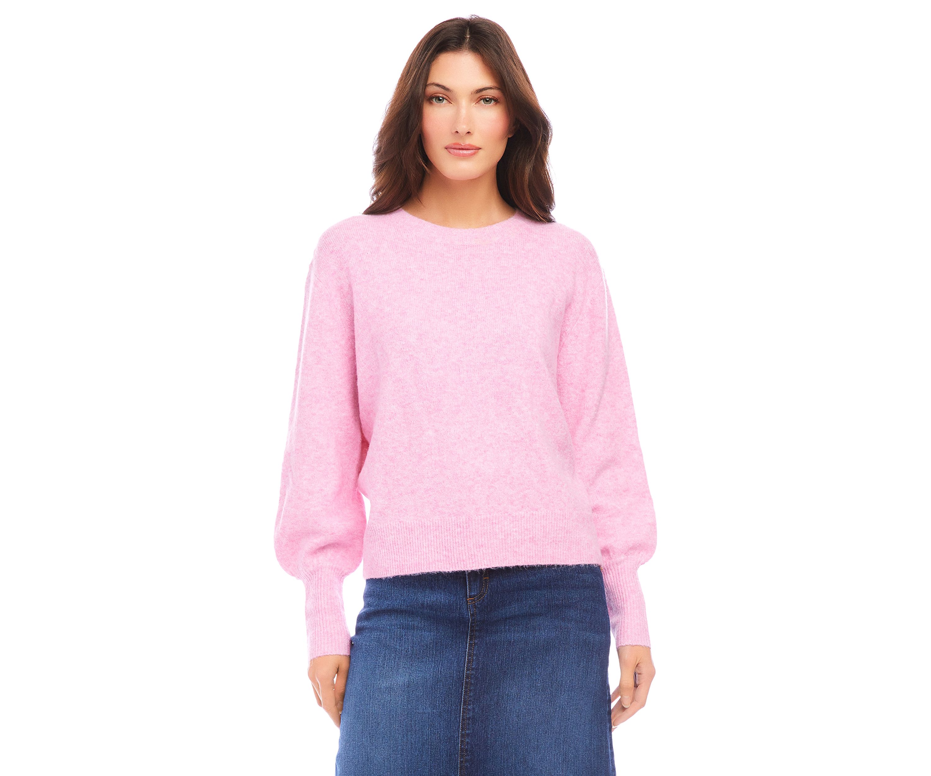 Petite Size Blouson Sleeve Sweater