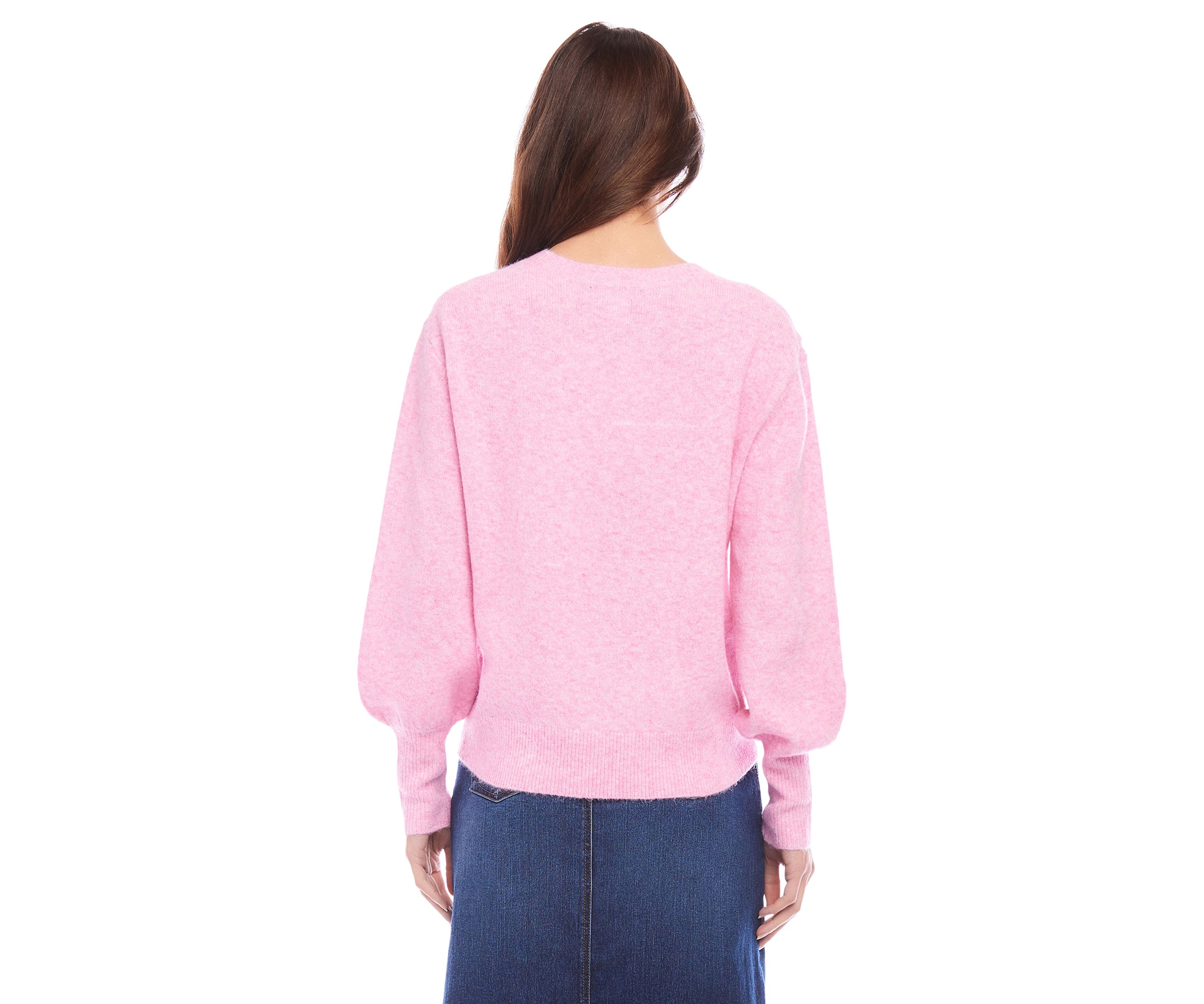 Petite Size Blouson Sleeve Sweater