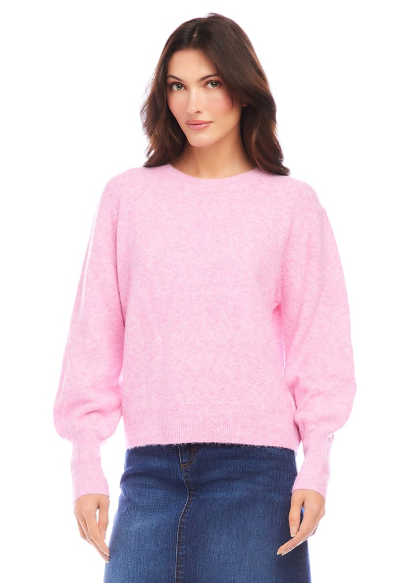 Womens Blouson Sleeve Sweater