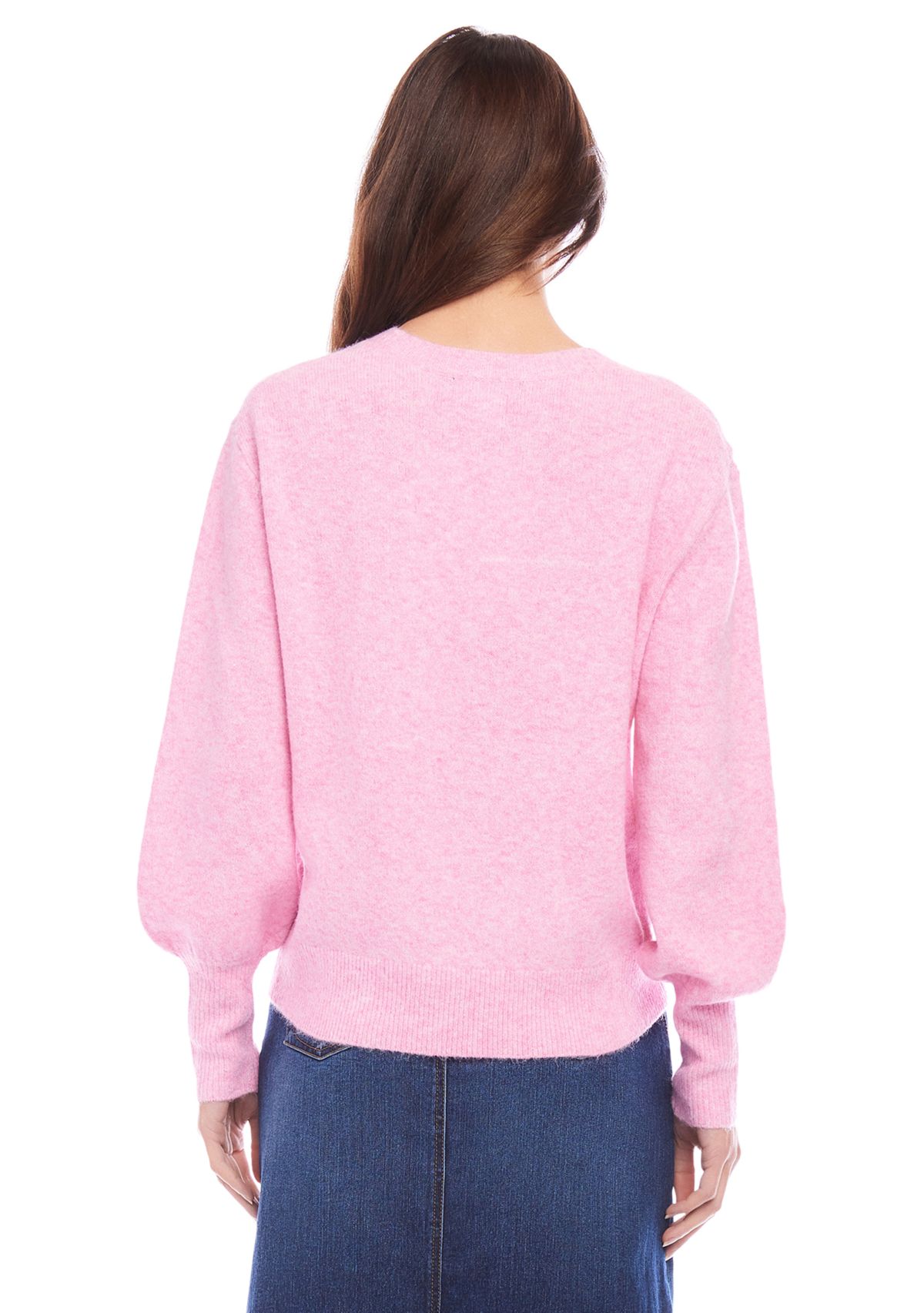 Womens Blouson Sleeve Sweater
