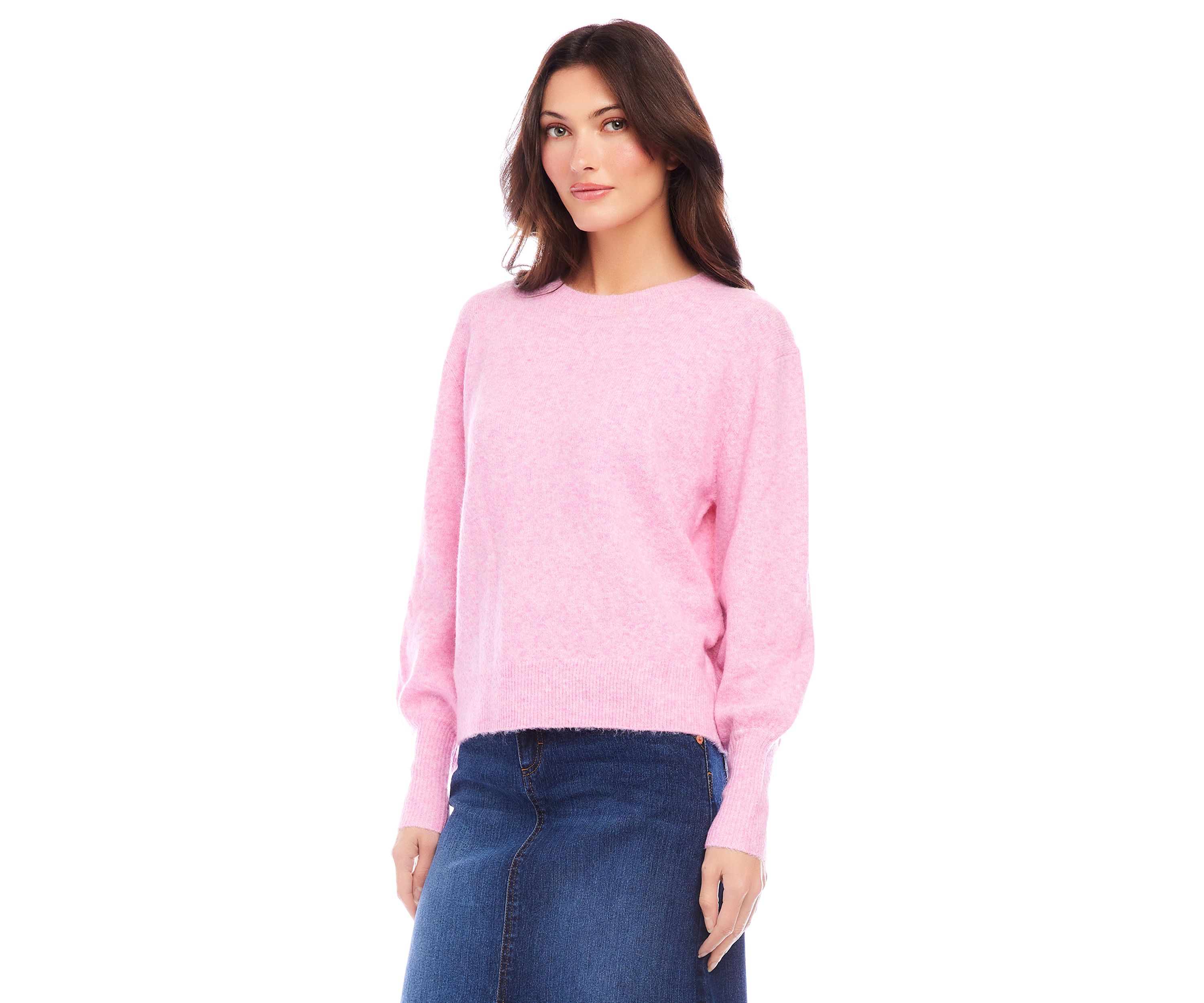 Womens Blouson Sleeve Sweater