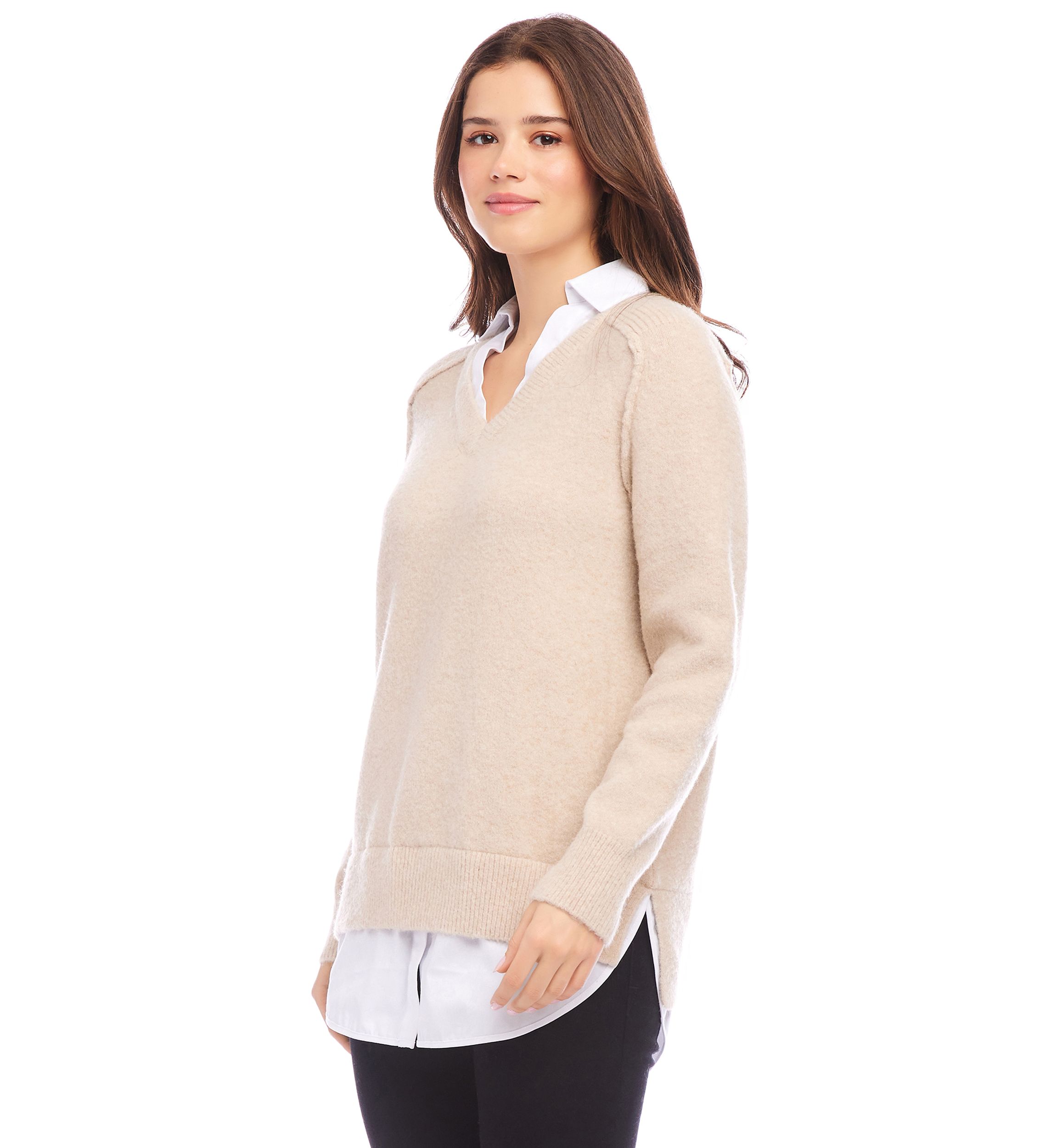 Petite Layered Sweater