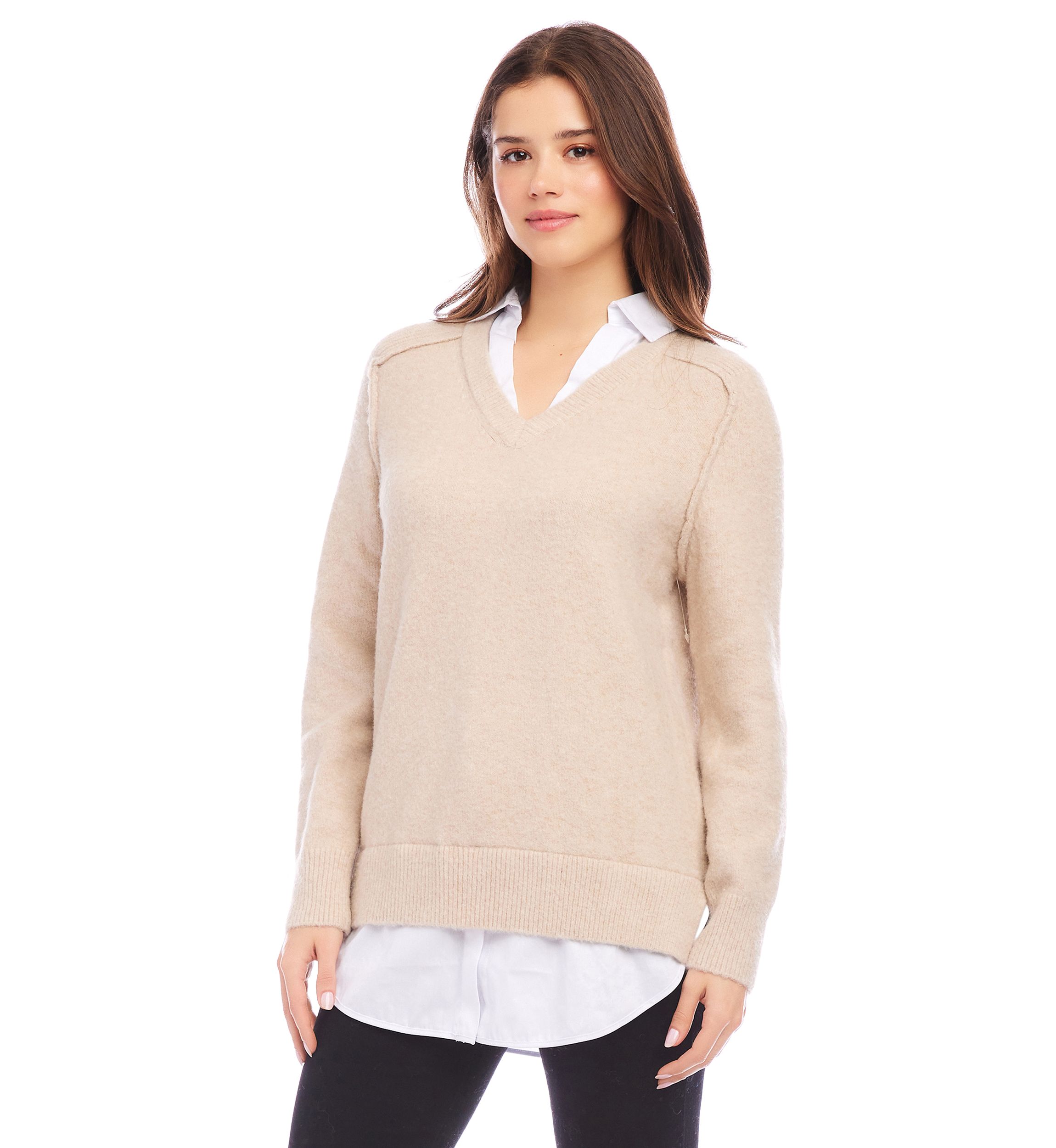 Petite Layered Sweater
