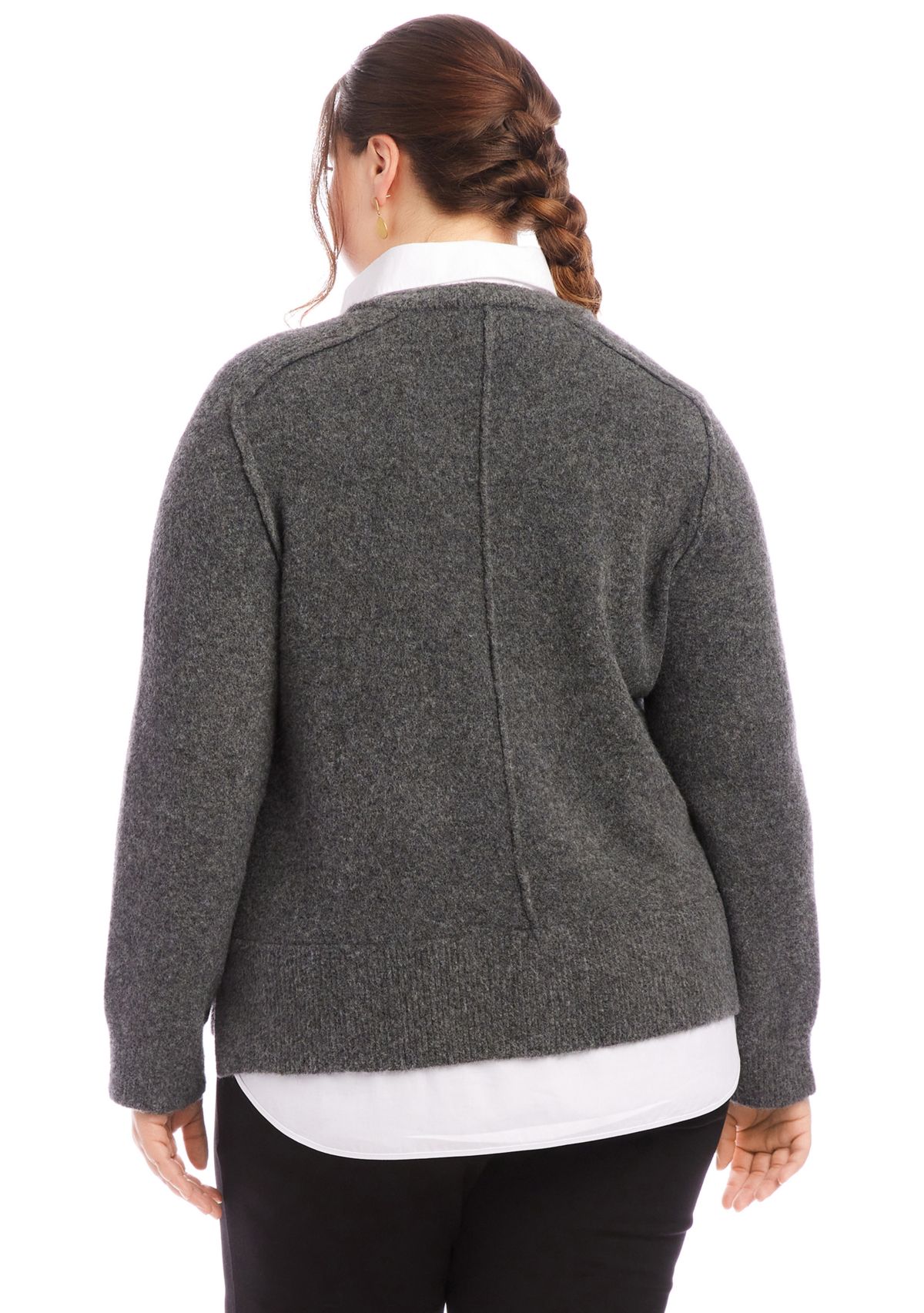 Plus Size Layered Sweater