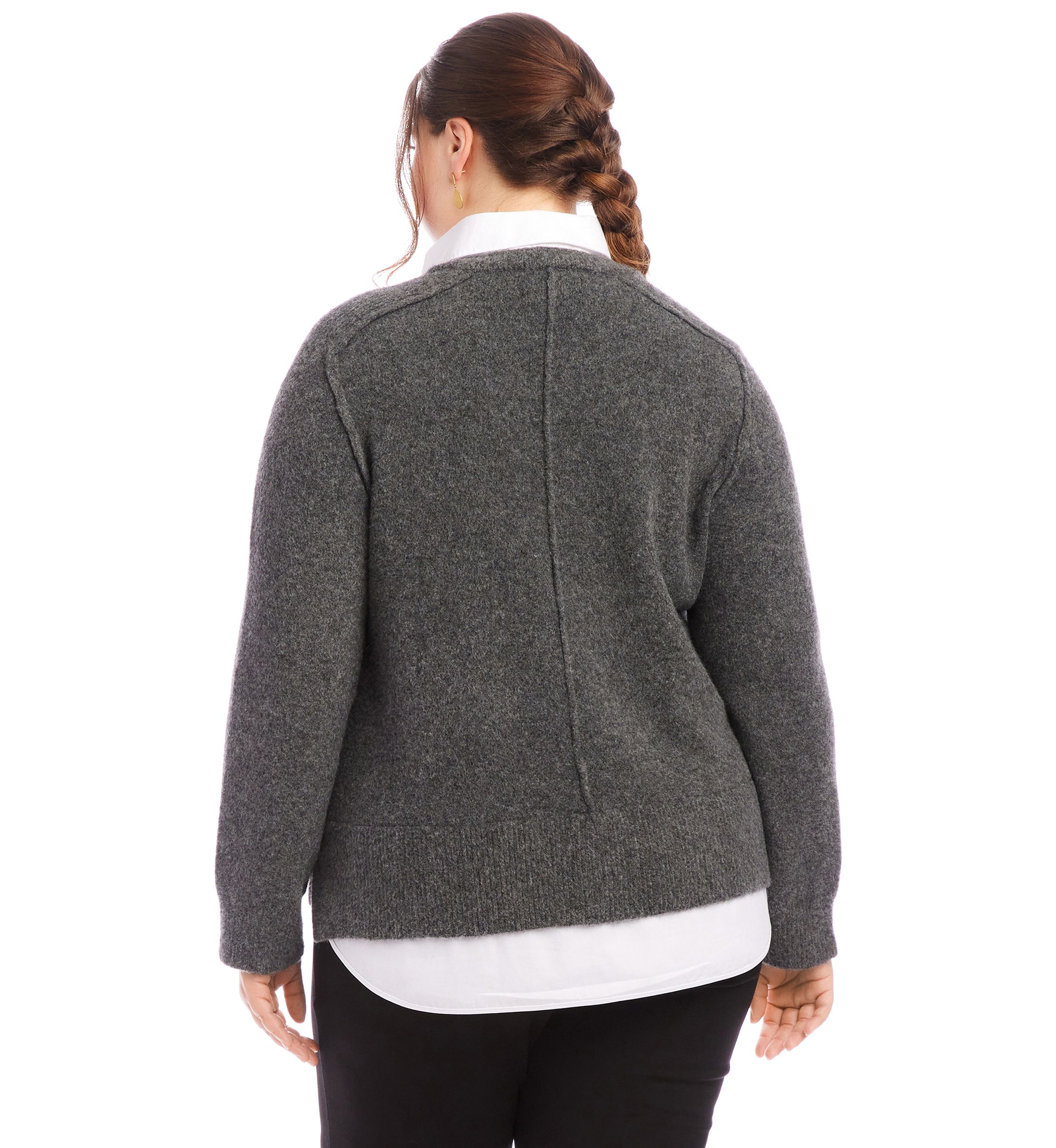 Plus Size Layered Sweater