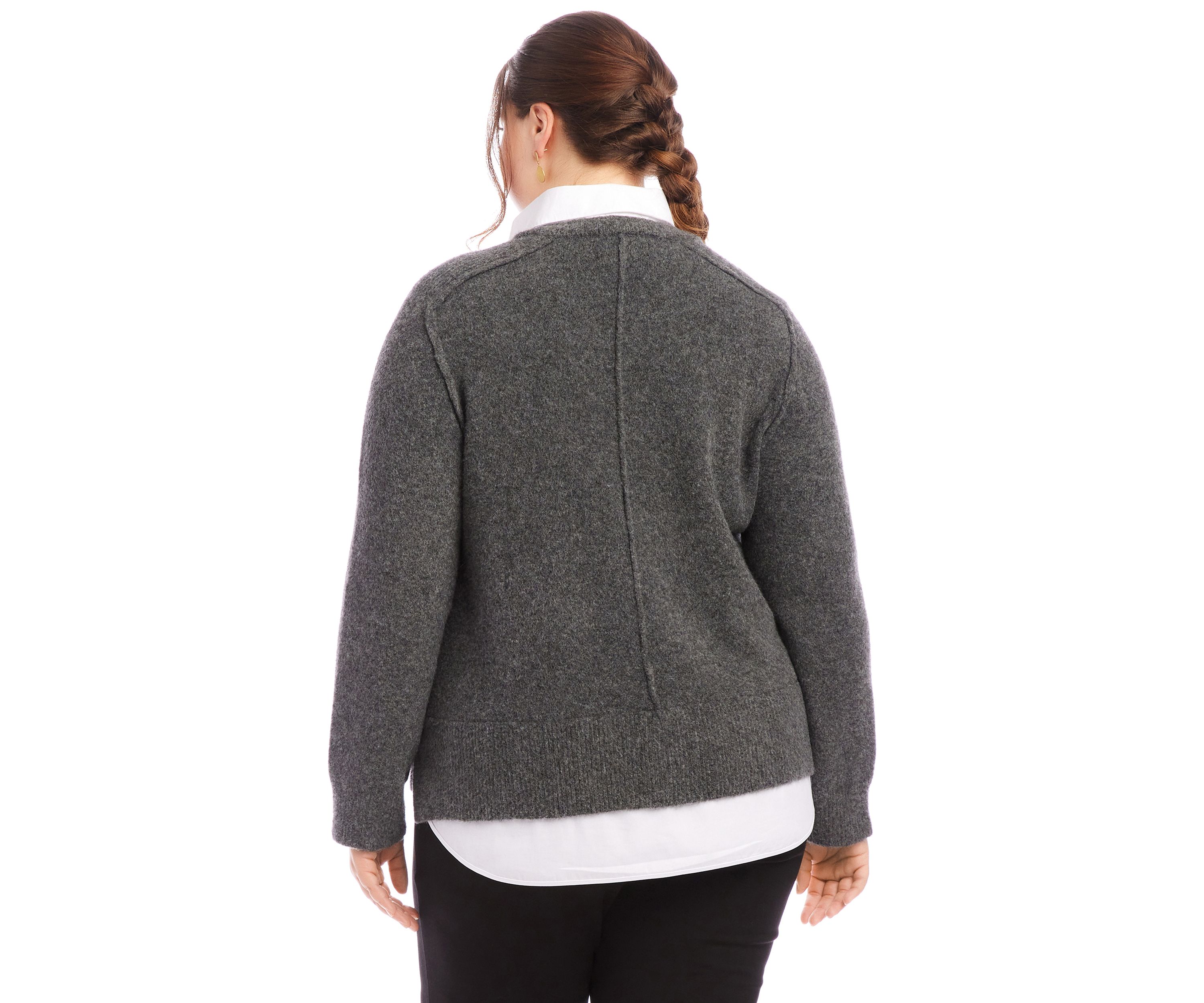 Plus Size Layered Sweater
