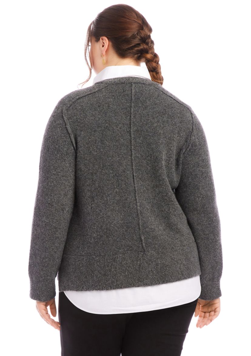Plus Size Layered Sweater