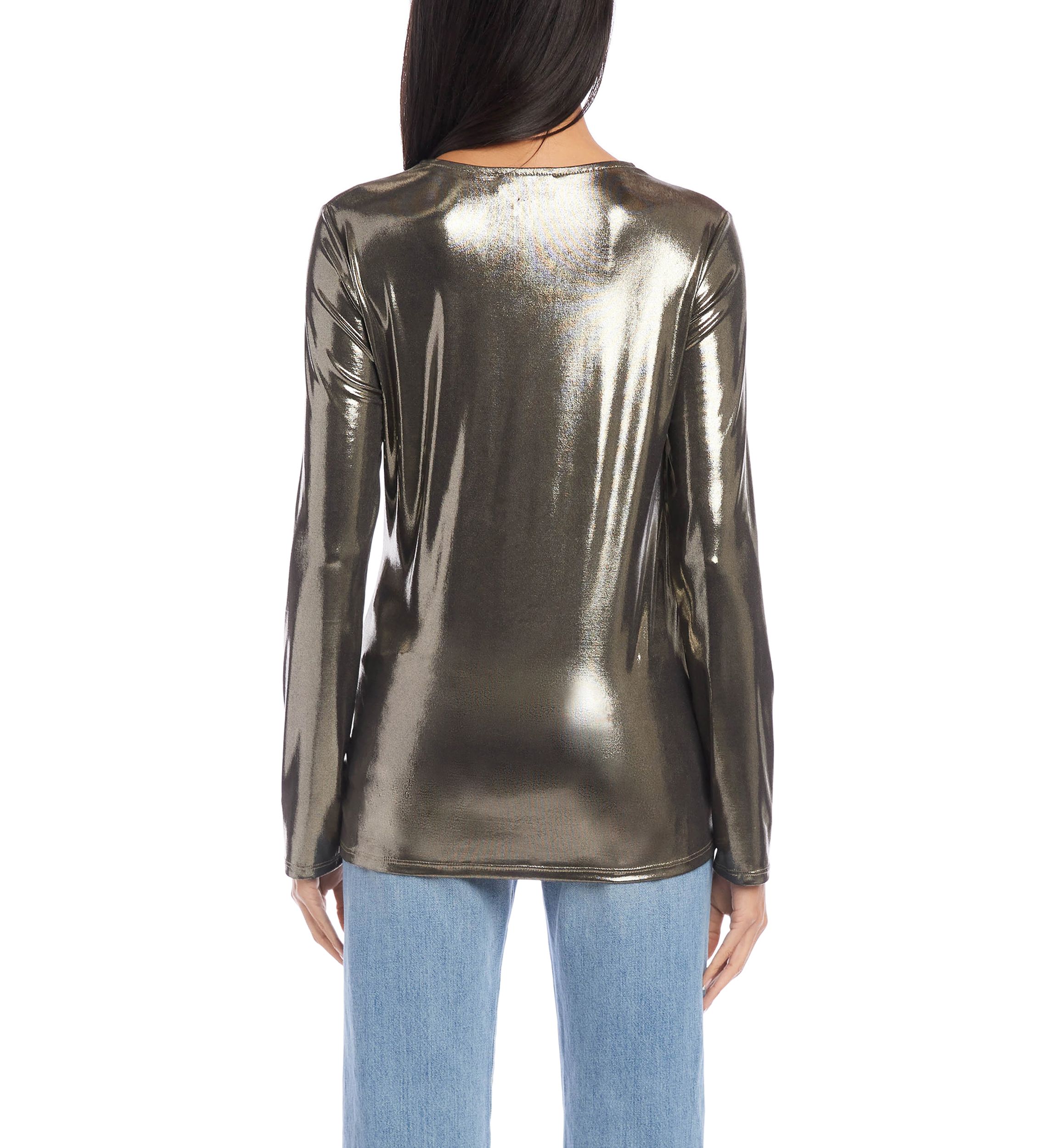 Petite Size Drape Front Top