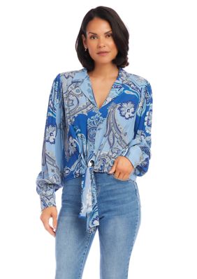 Women's Tie Front Blouse