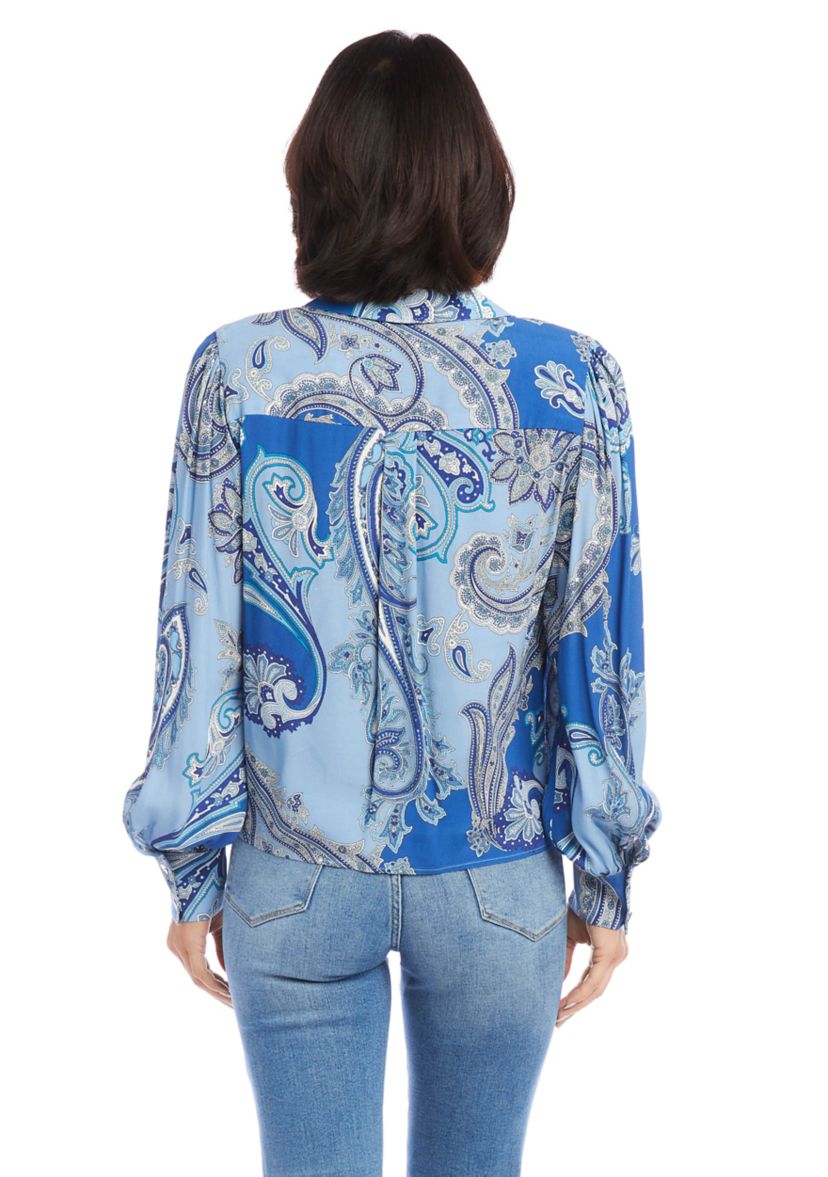Womens Tie Front Blouse