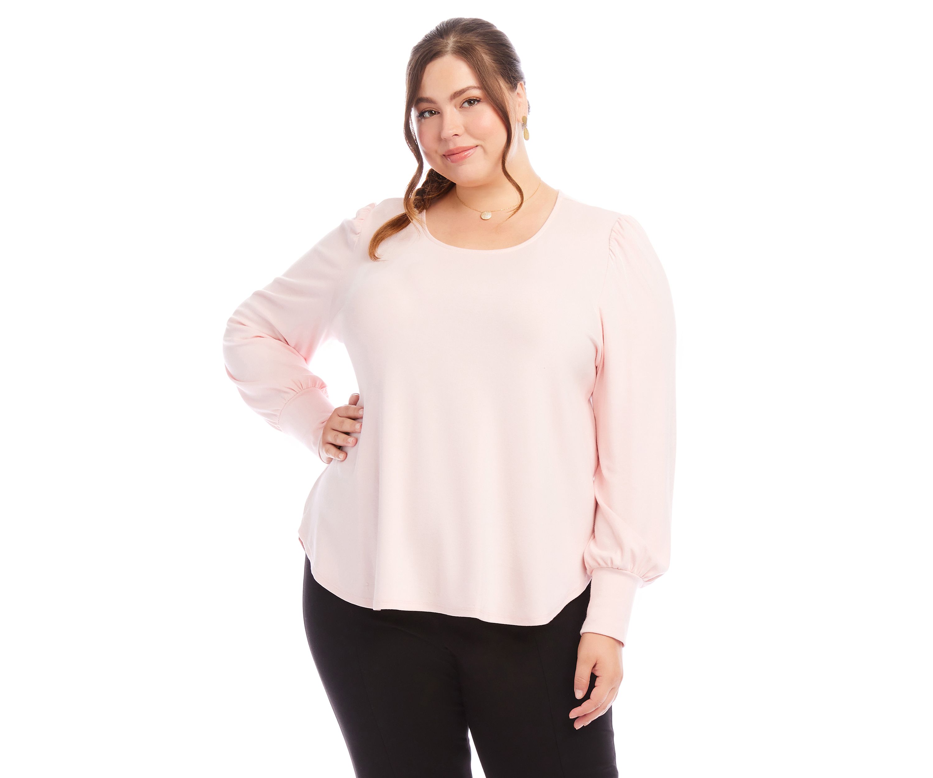 Plus Size Puff Sleeve Top