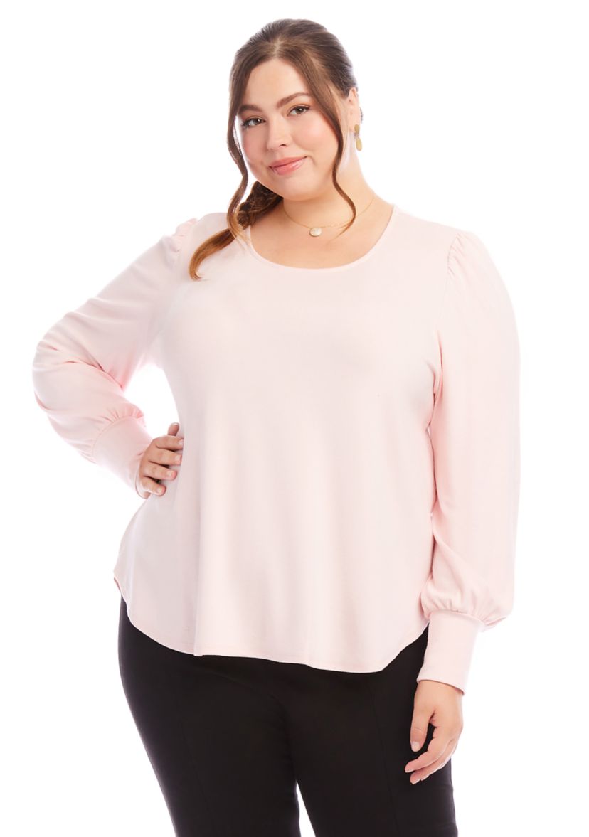 Plus Size Puff Sleeve Top