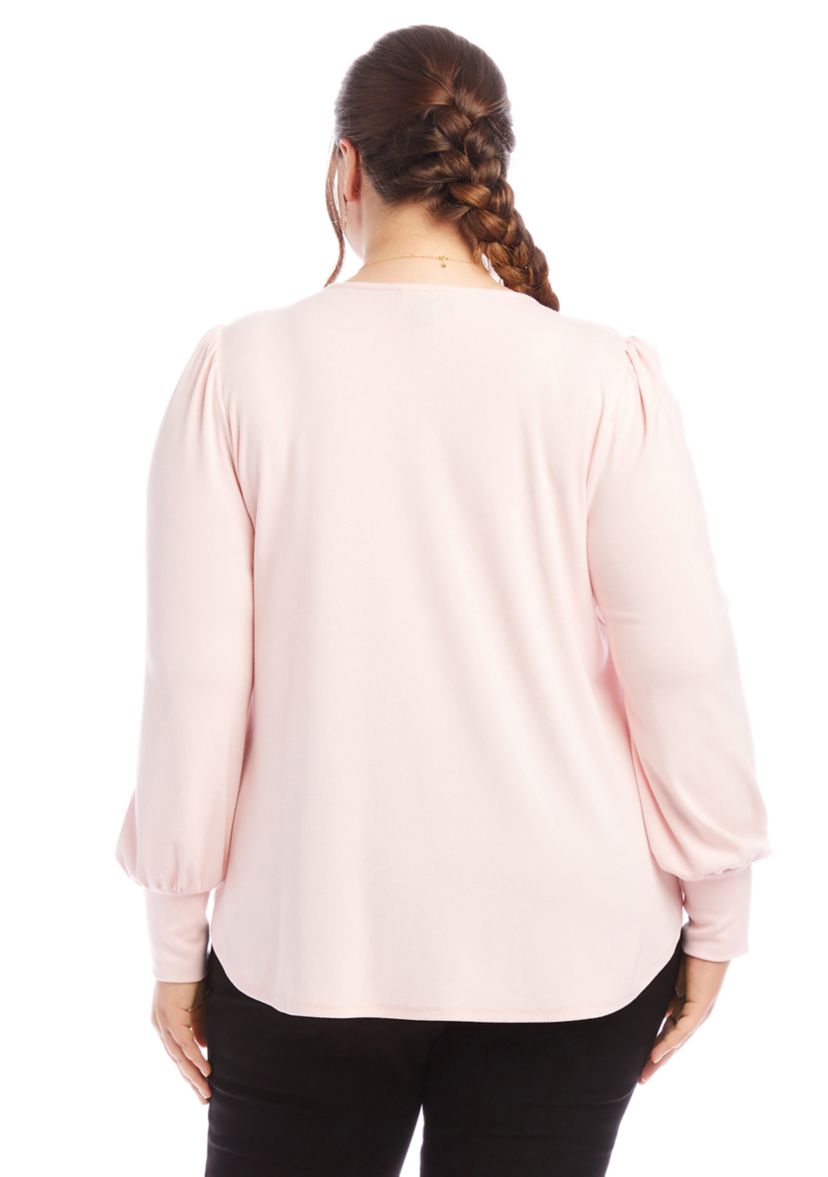 Plus Size Puff Sleeve Top