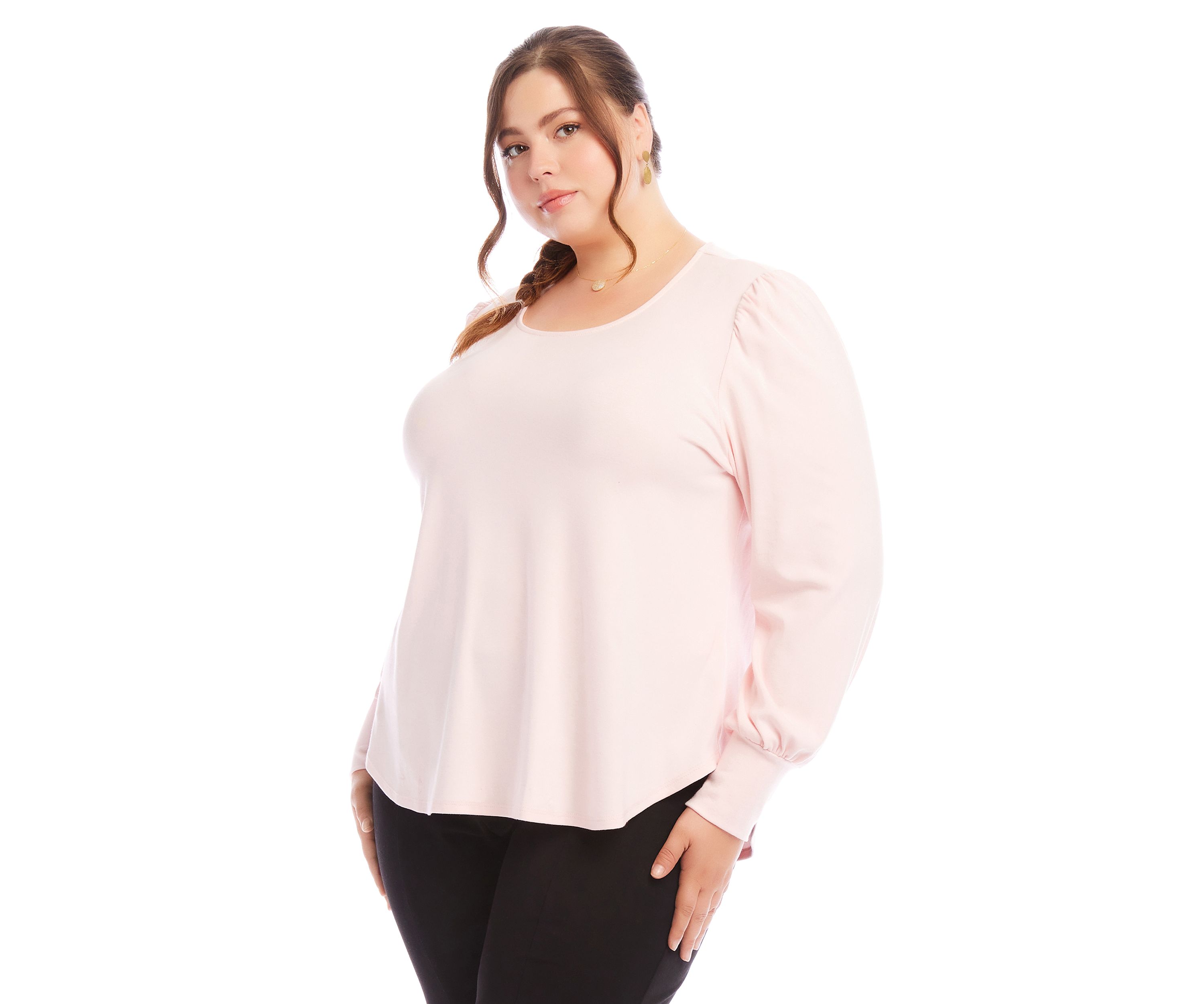 Plus Size Puff Sleeve Top