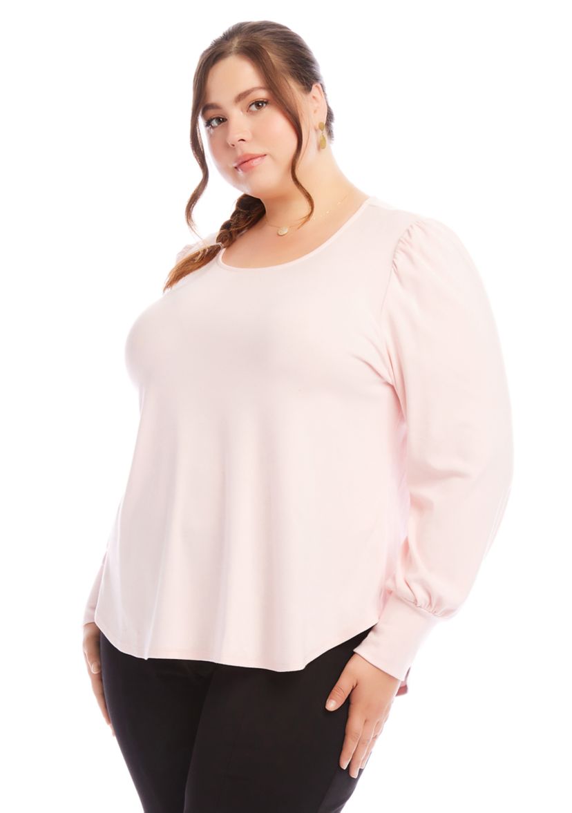 Plus Size Puff Sleeve Top