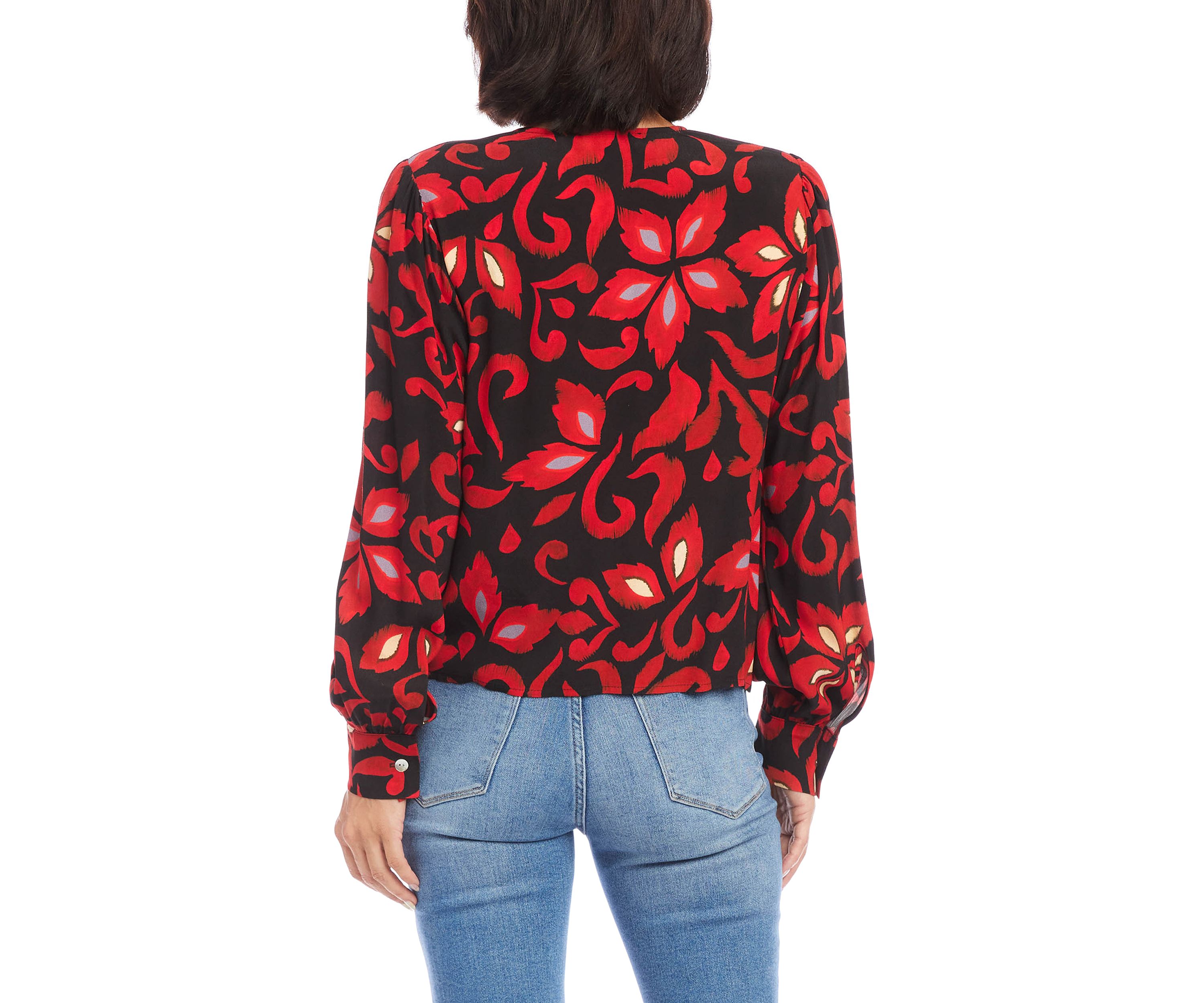 Petite Drape Front Top