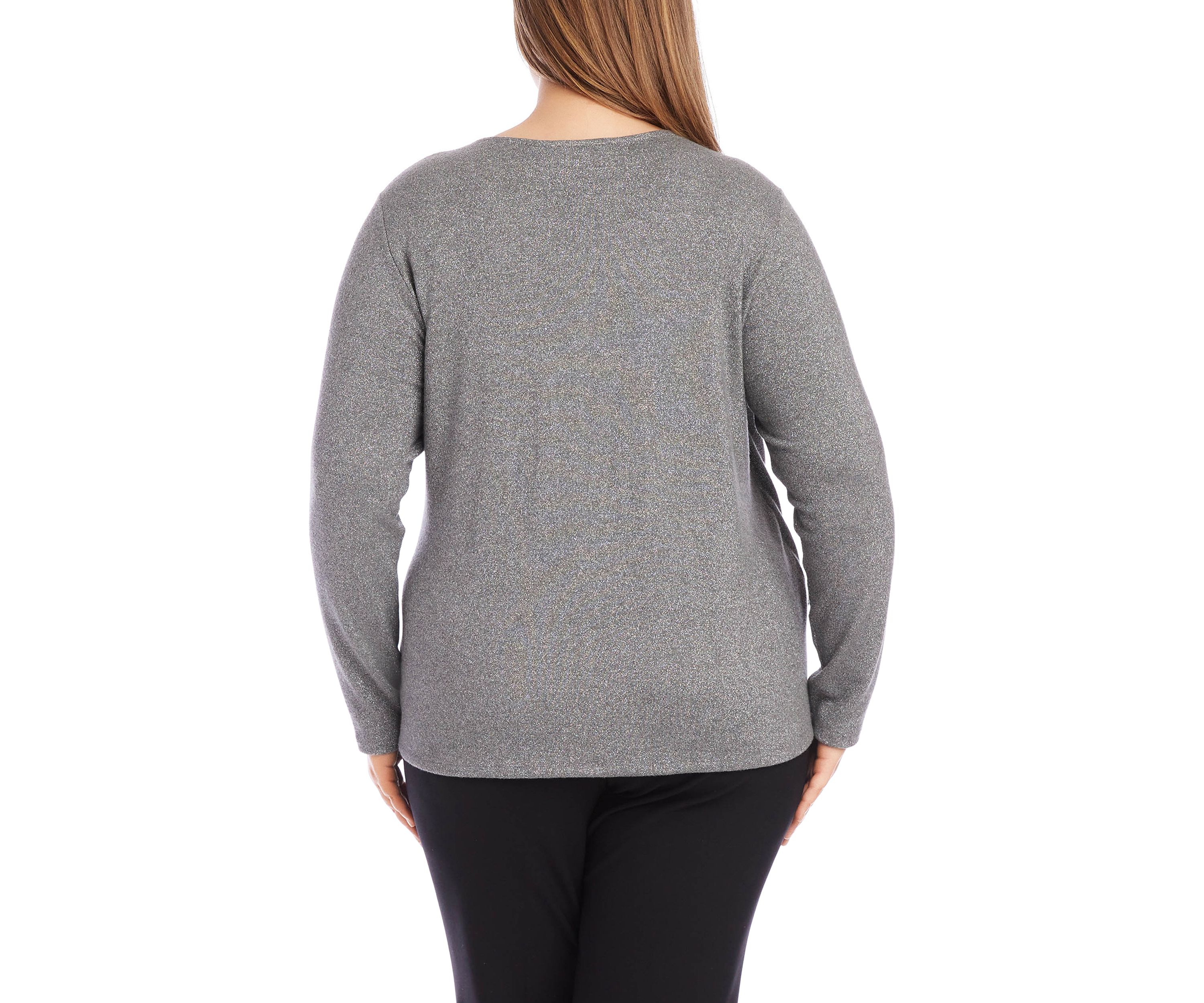 Plus Size Drape Front Top