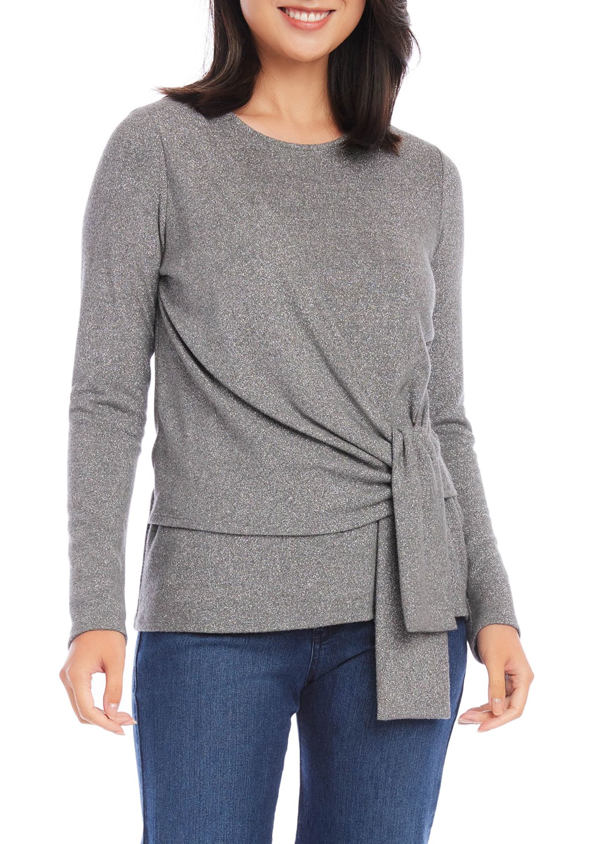 Womens Drape Front Top