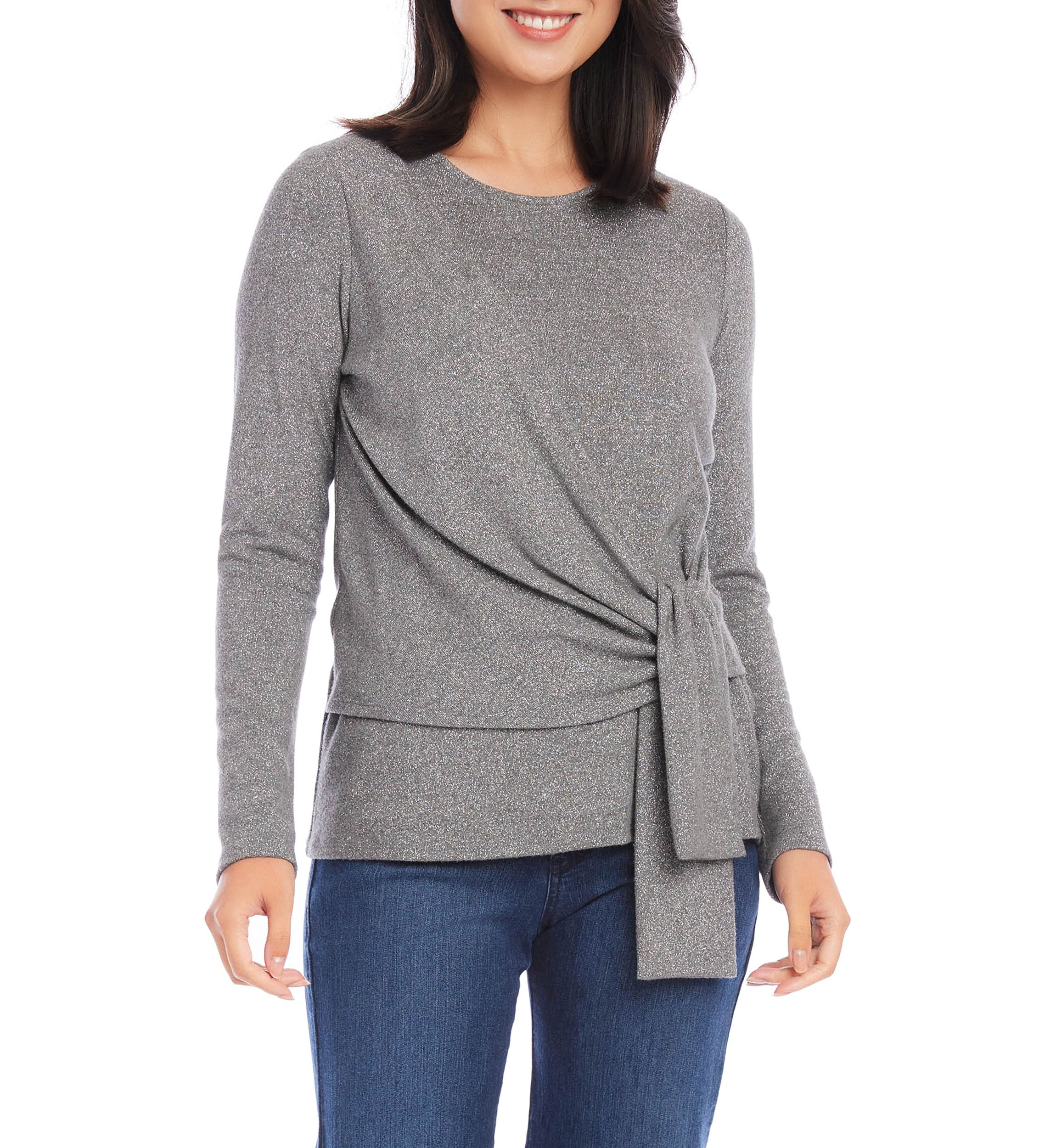 Womens Drape Front Top