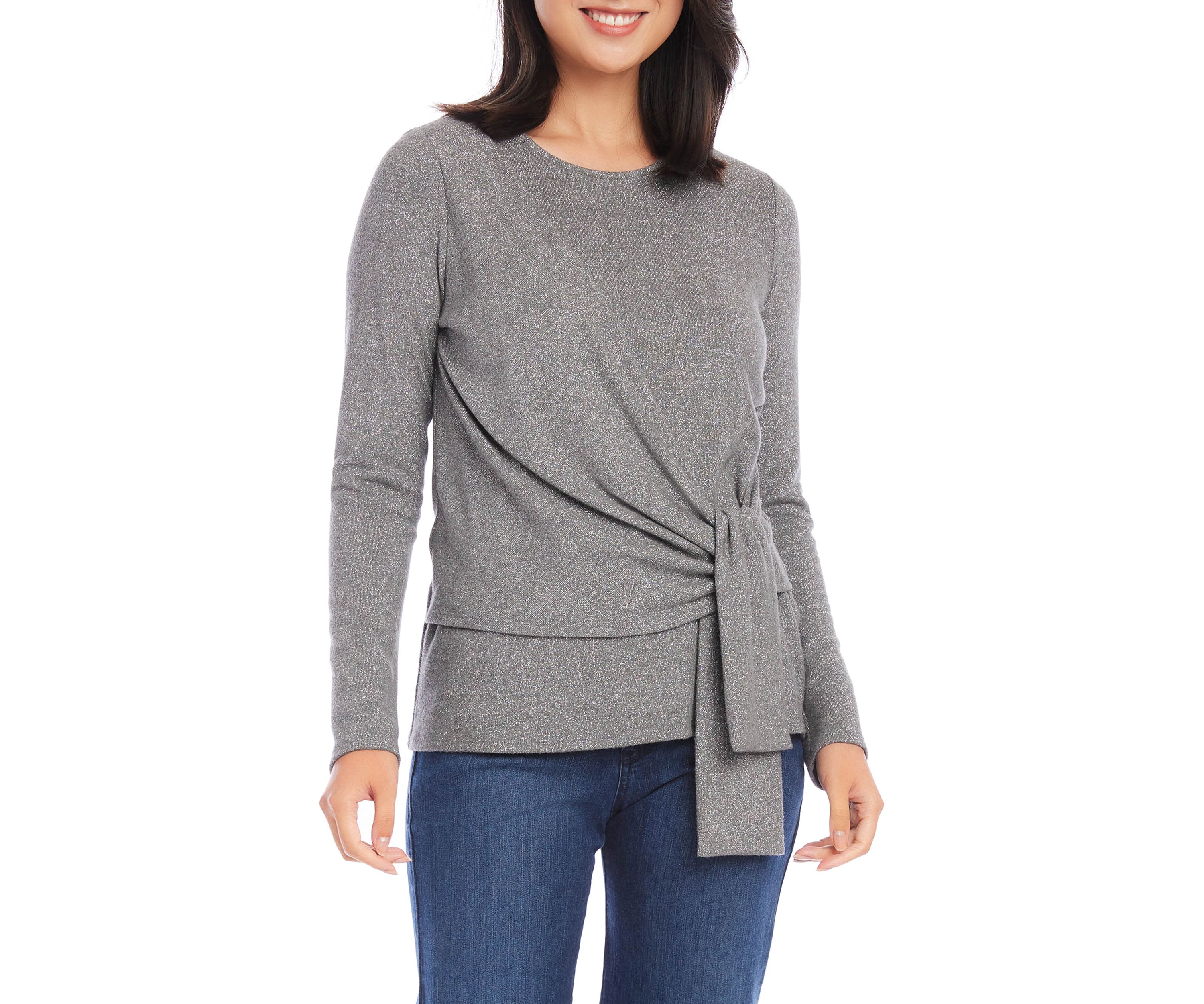 Womens Drape Front Top