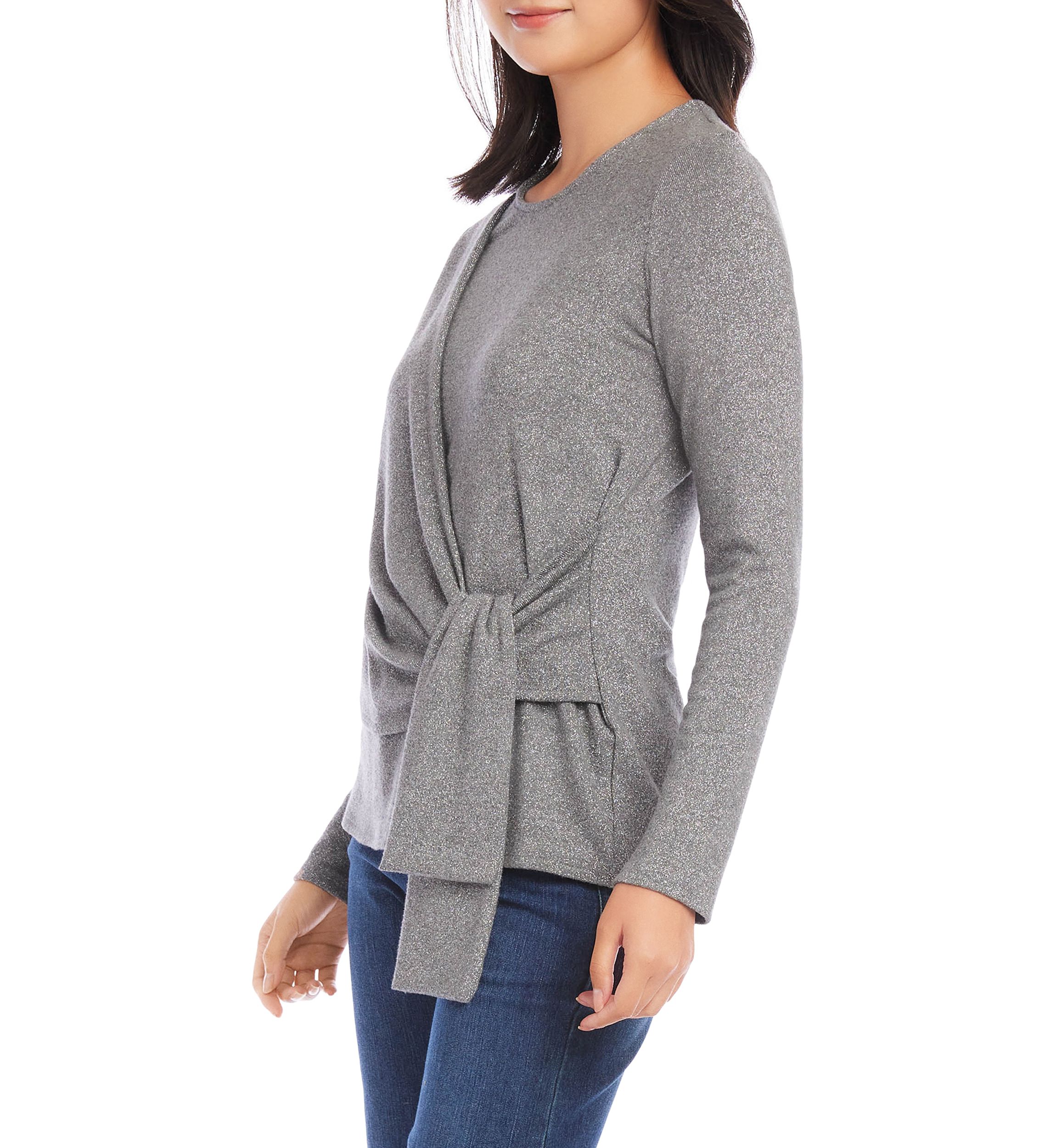 Womens Drape Front Top