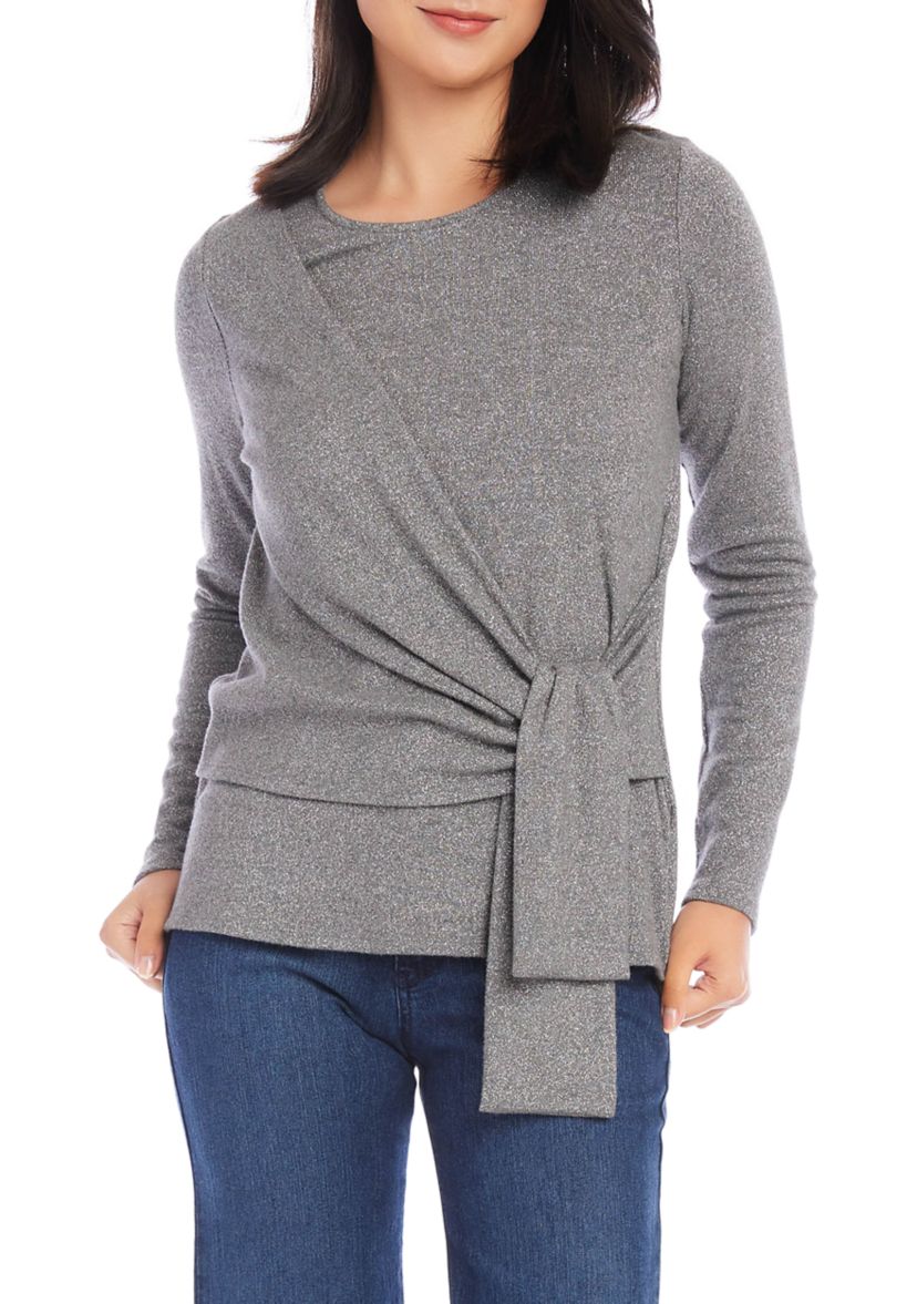 Womens Drape Front Top