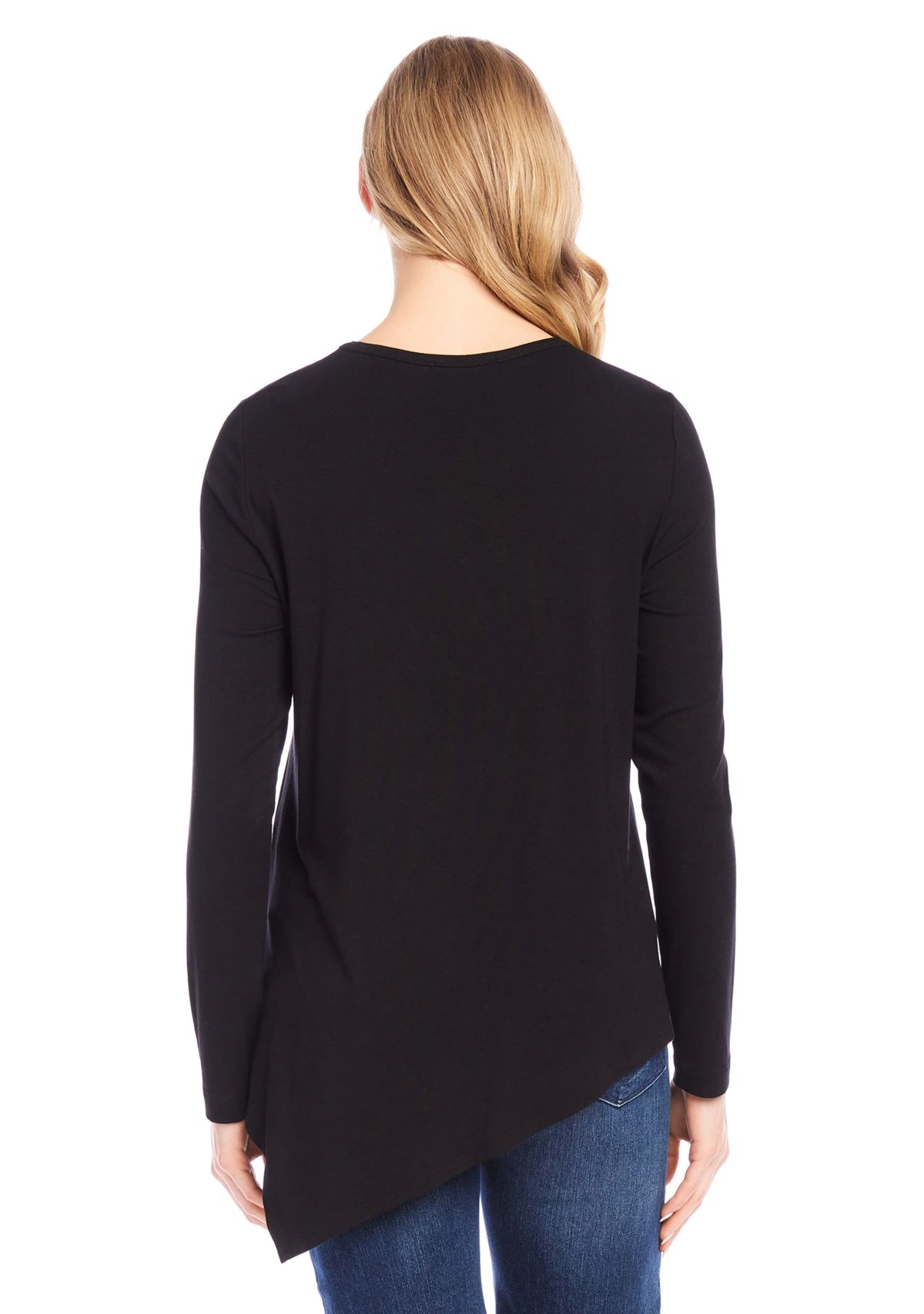 Petite Embellished Asymmetric Top