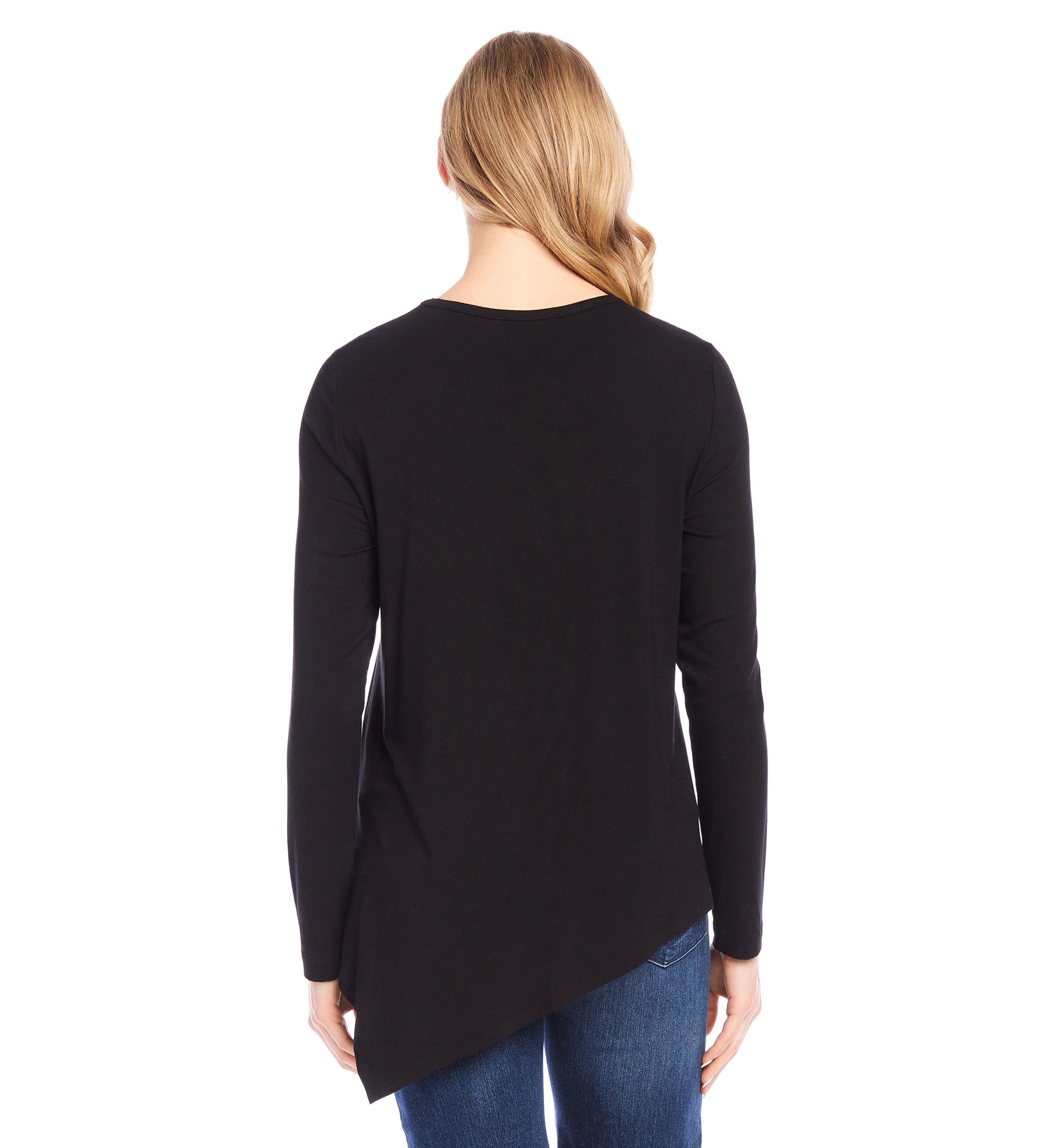 Petite Embellished Asymmetric Top