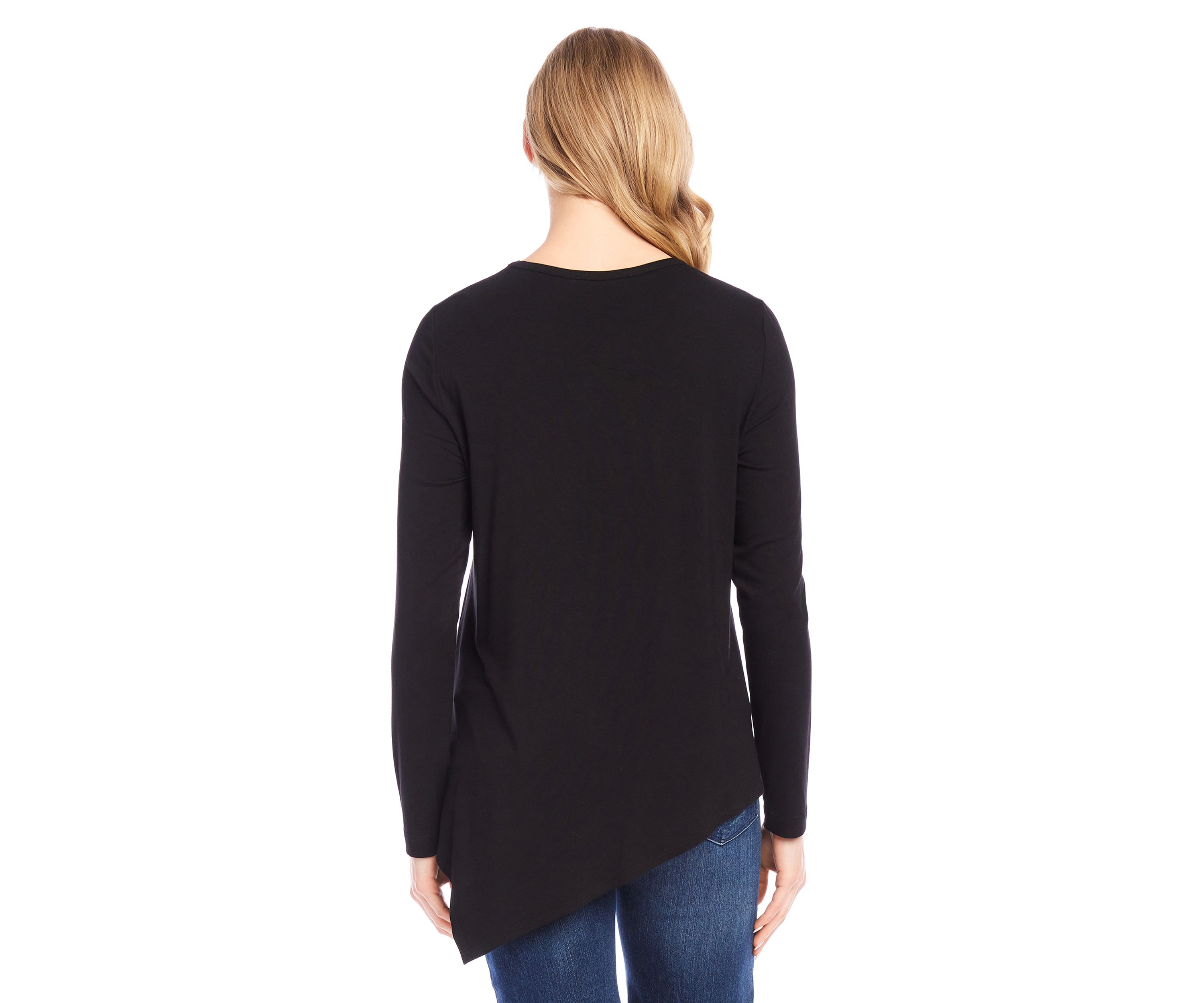 Petite Embellished Asymmetric Top