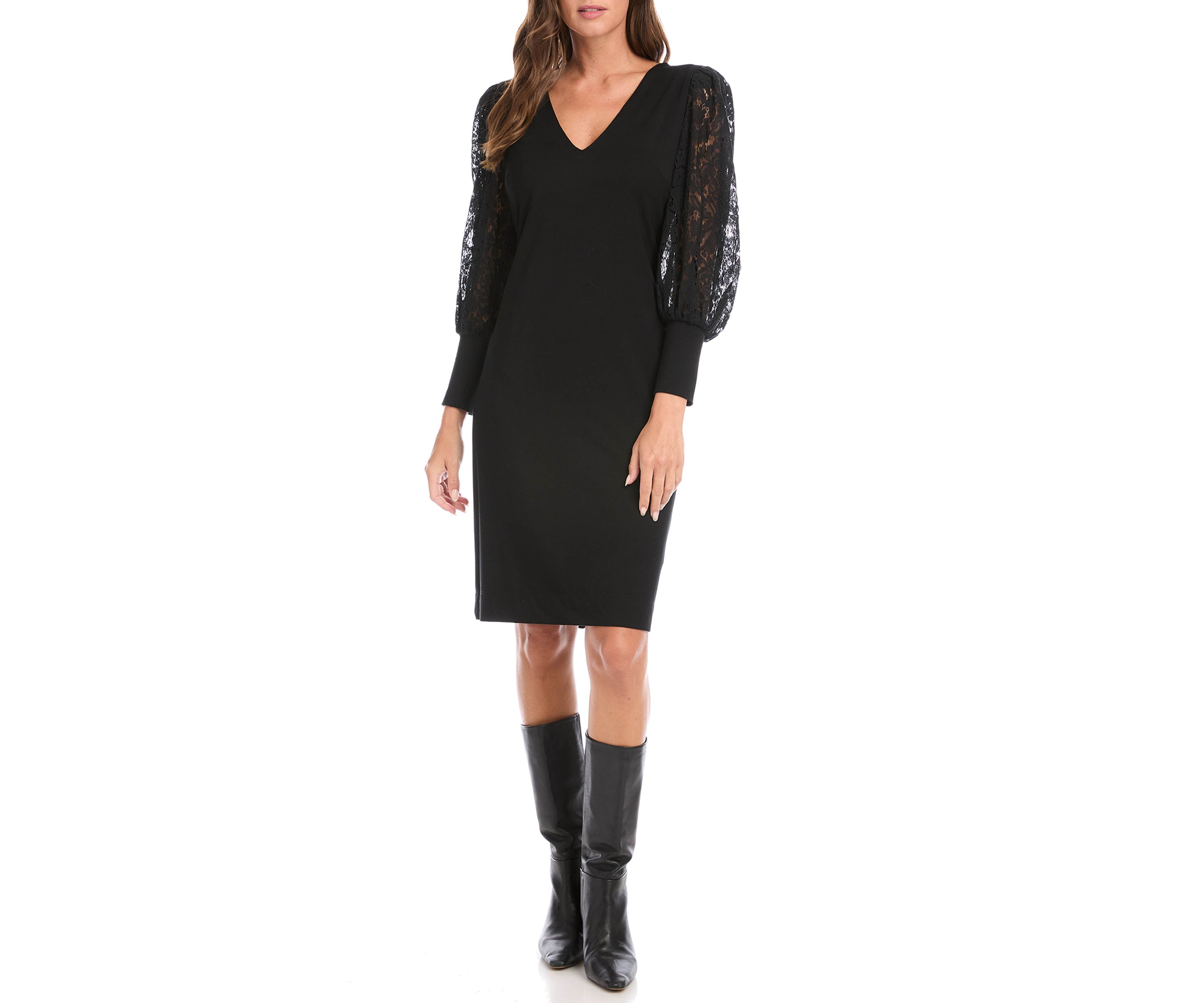 Womens Lace Sleeve Dress