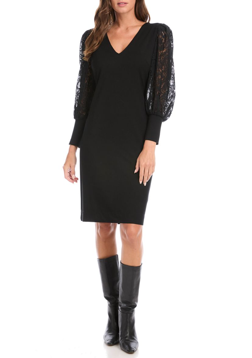 Womens Lace Sleeve Dress