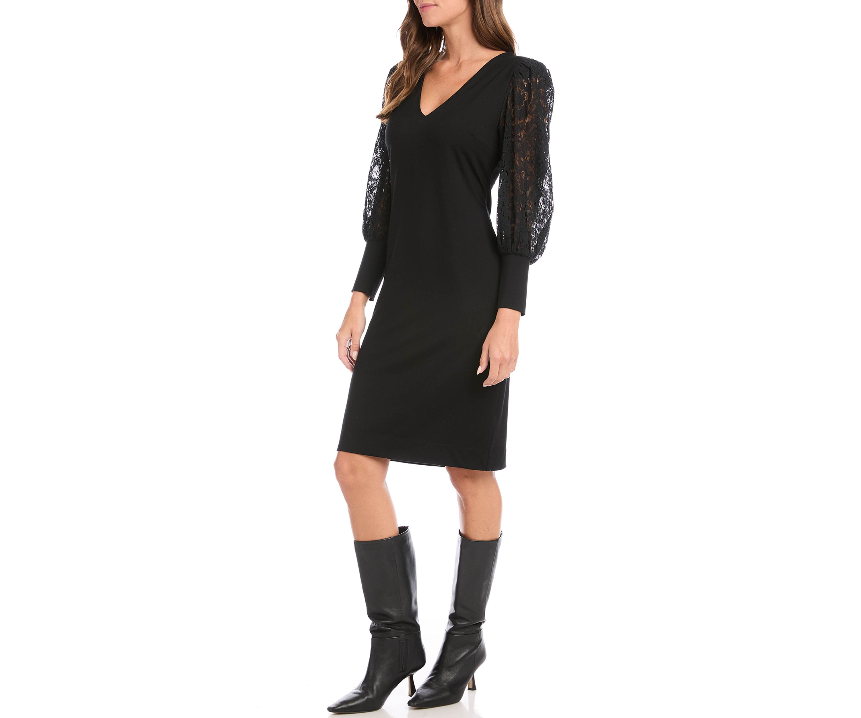 Womens Lace Sleeve Dress