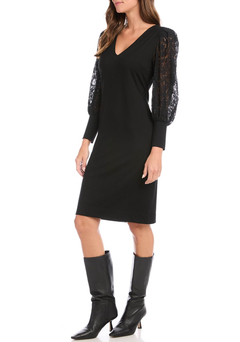 Womens Lace Sleeve Dress