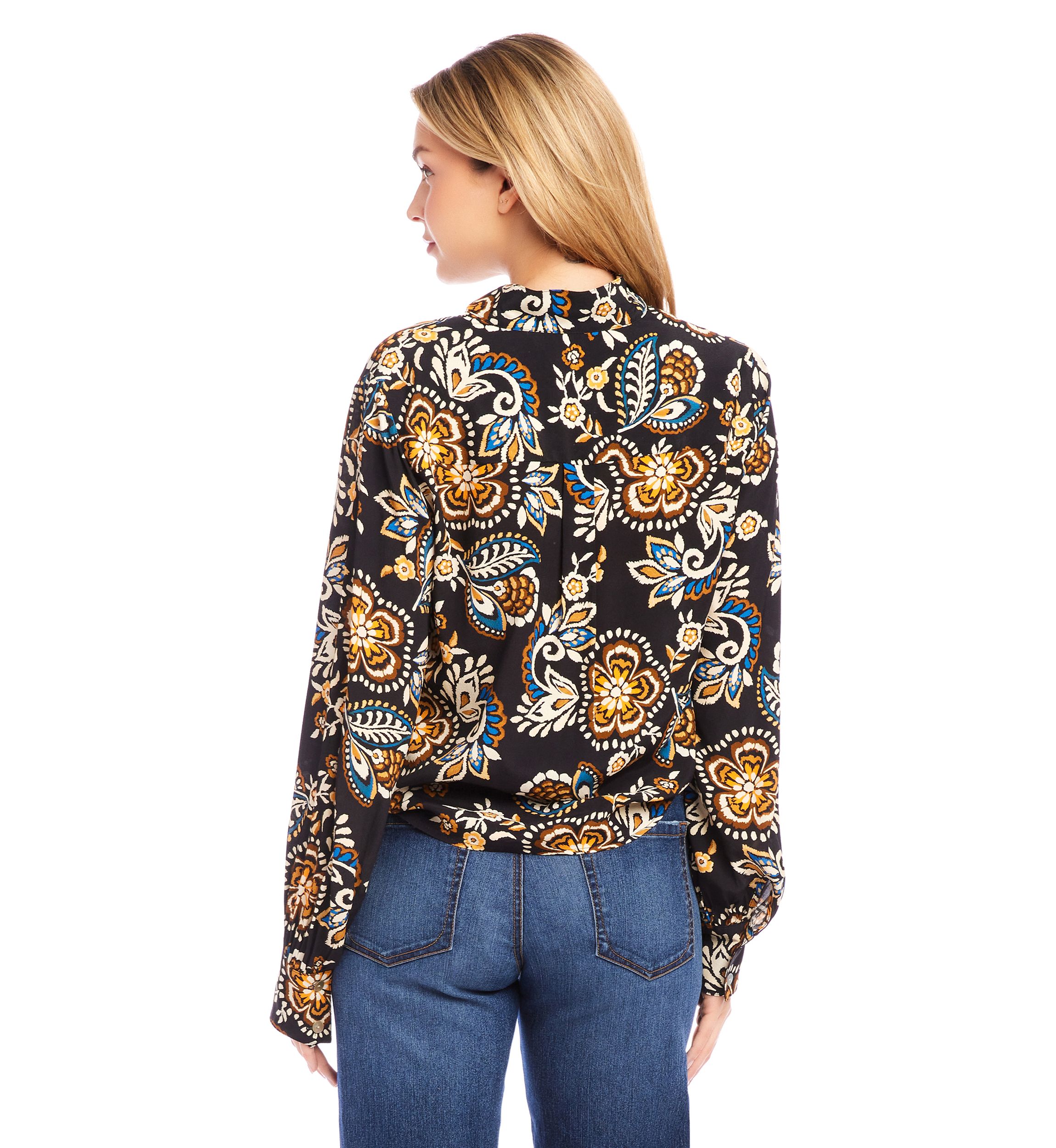 Womens Tie Front Top